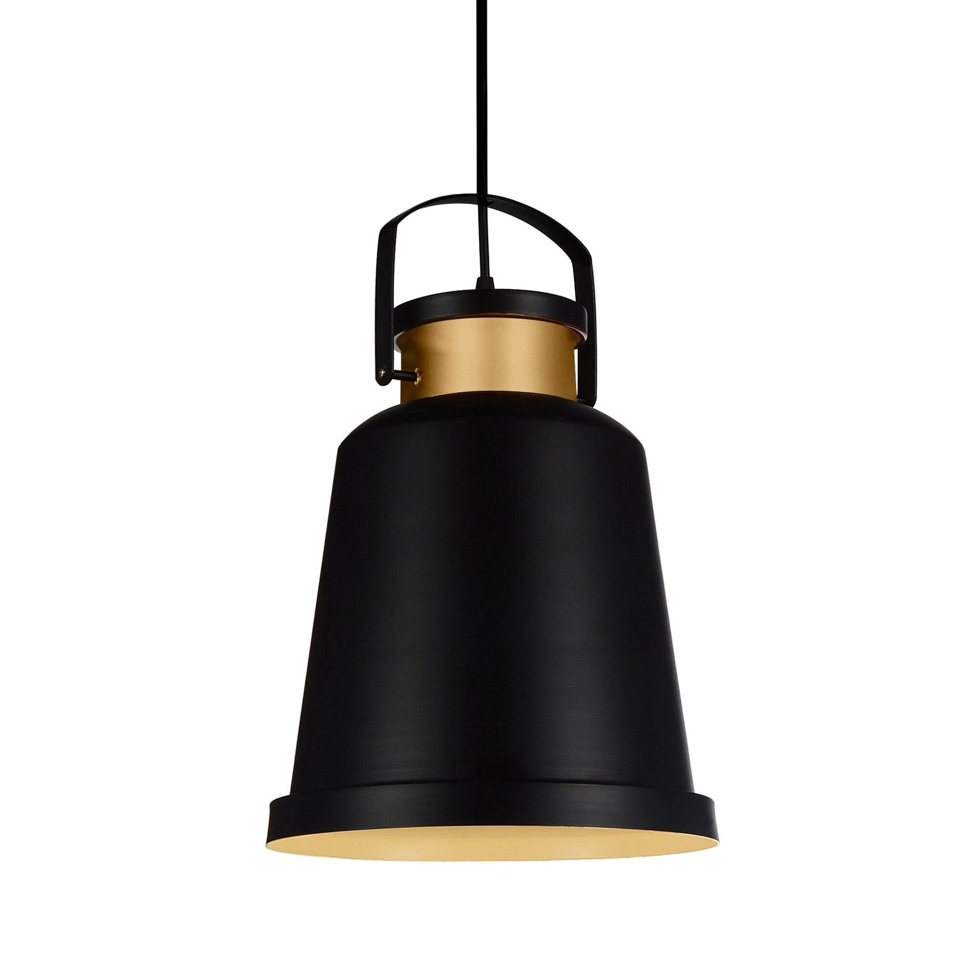 Elisa 1 Light Down Pendant With Black Finish - CWI Lighting