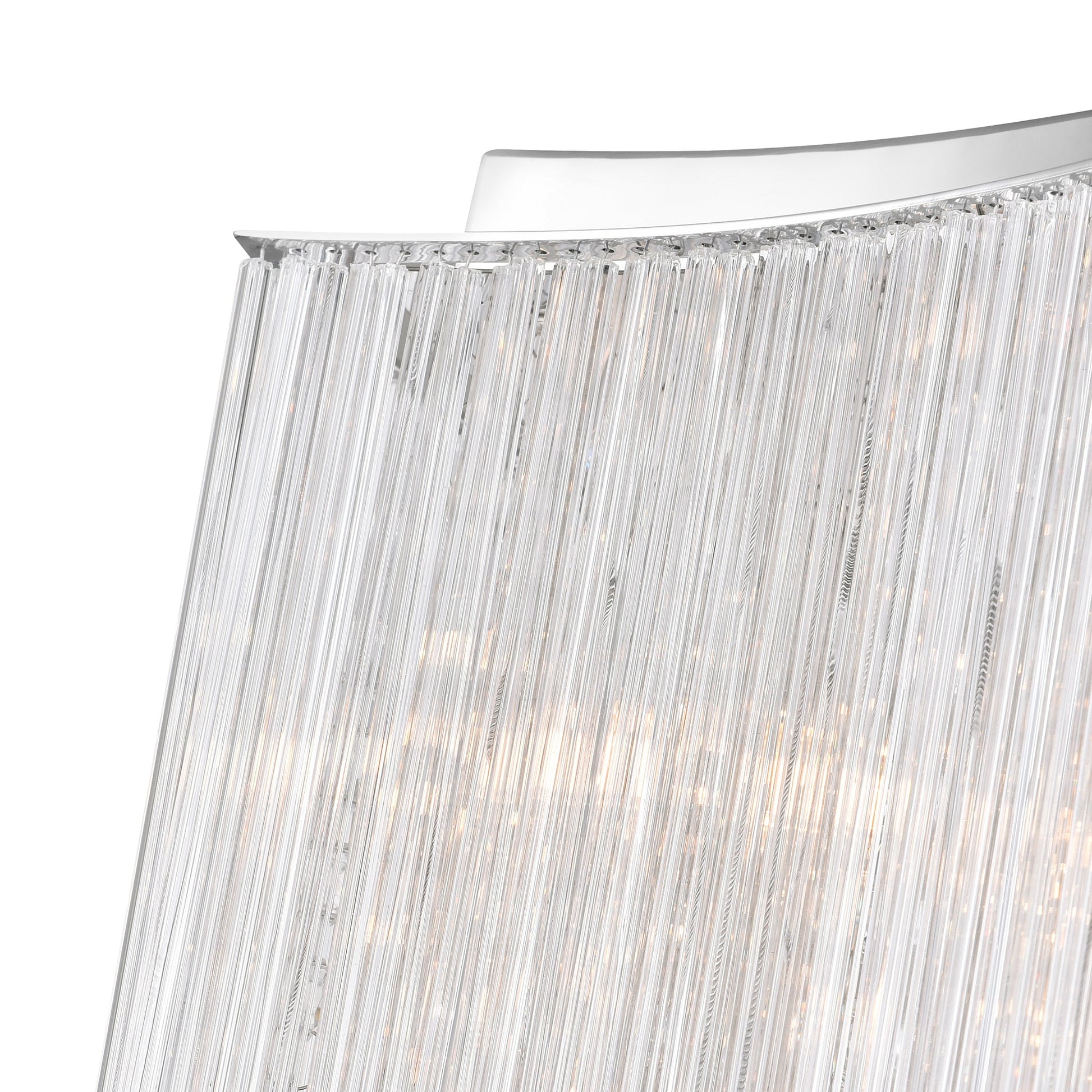 Elsa 10 Light 20in Chrome Drum Shade Chandelier - CWI Lighting