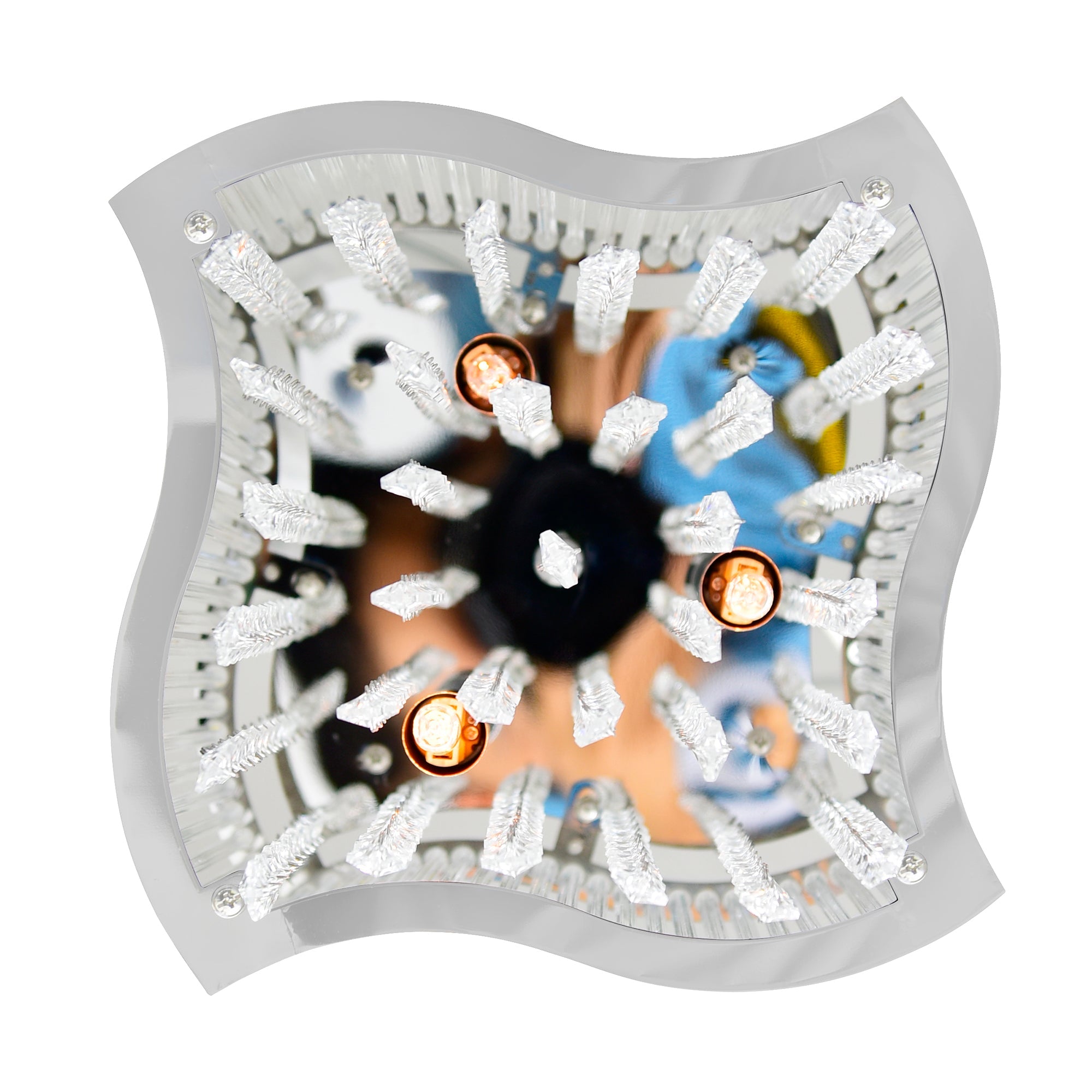 Elsa 3 Light 10in Chrome Drum Shade Mini Pendant - CWI Lighting