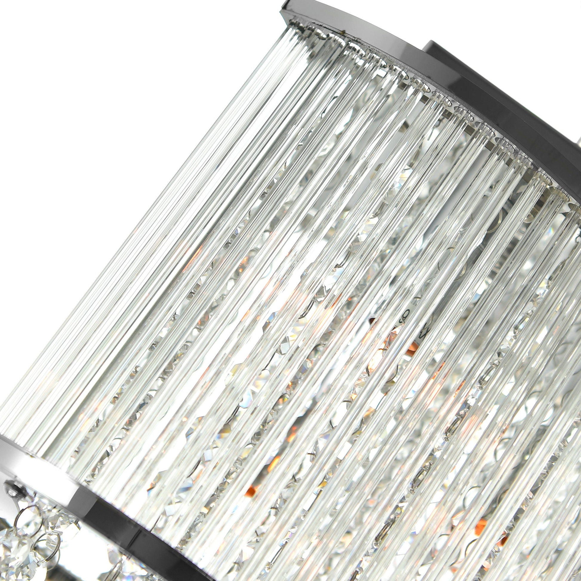 Elsa 3 Light 10in Chrome Drum Shade Mini Pendant - CWI Lighting