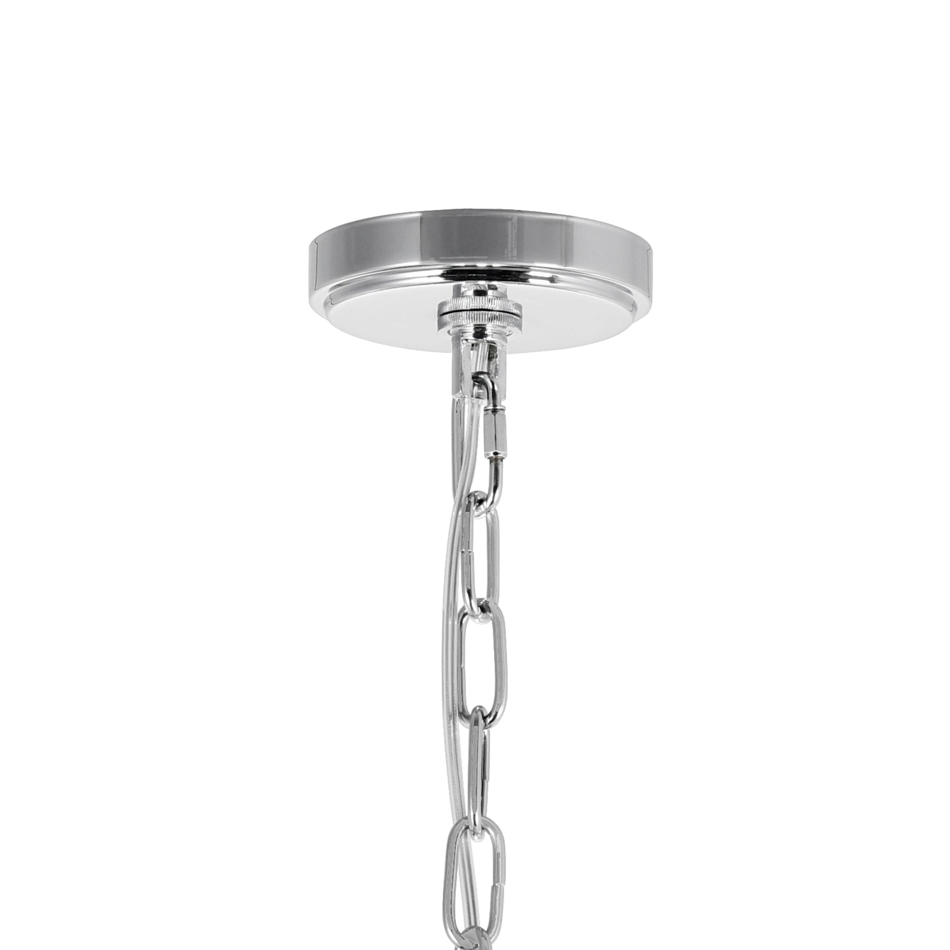 Enchanted 6 Light Down Chandelier With Chrome Finish - CWI Lighting