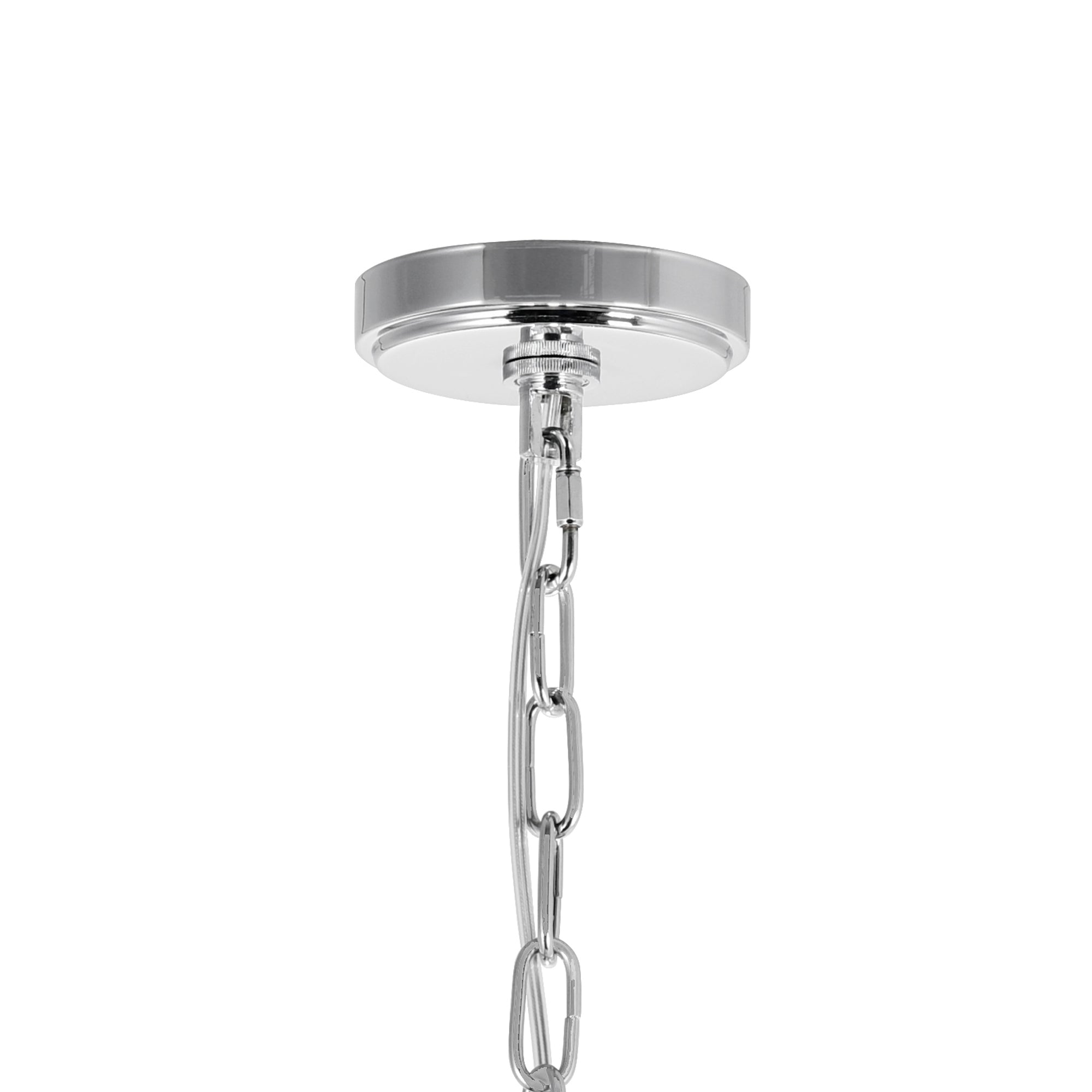 Enchanted 6 Light Down Chandelier With Chrome Finish - CWI Lighting