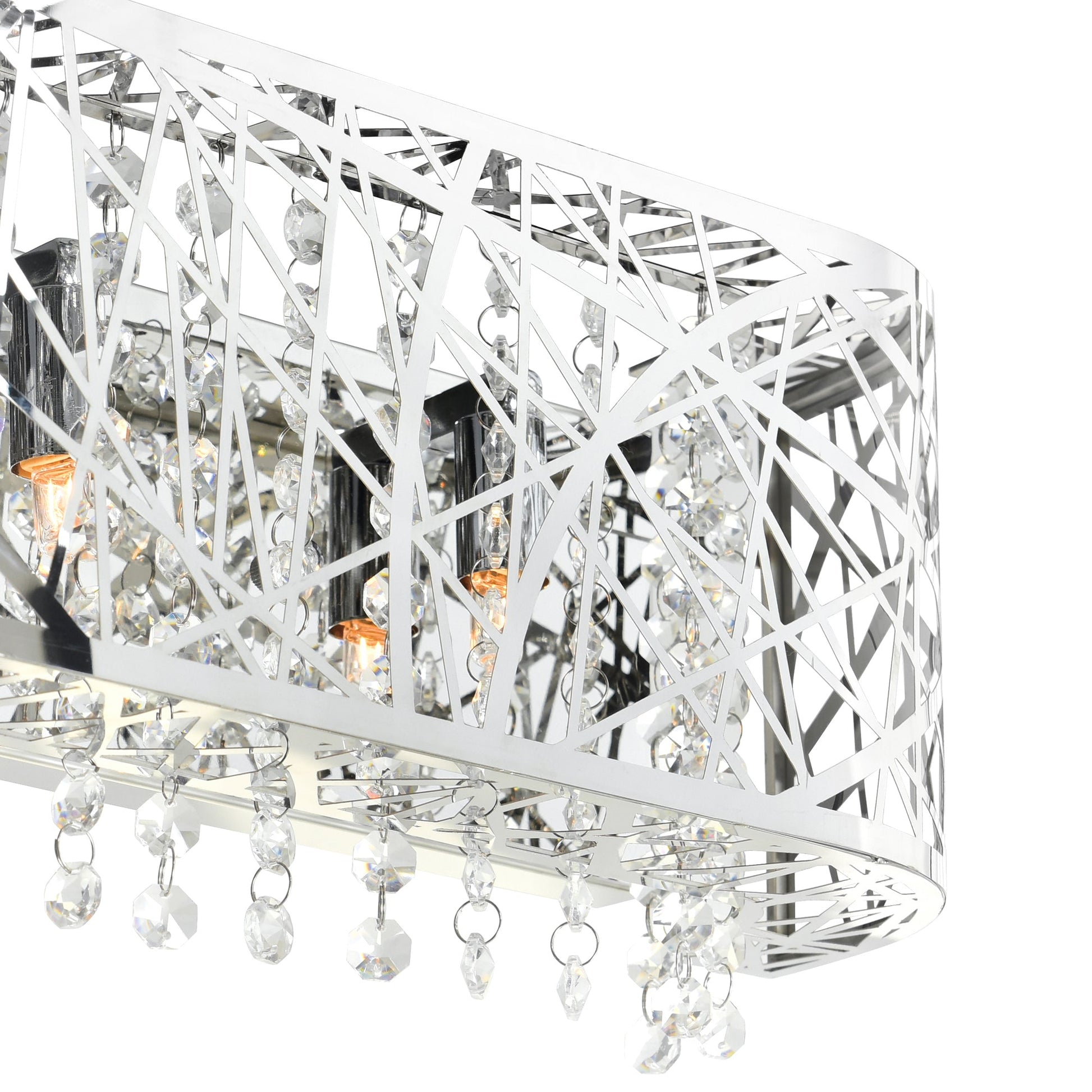 Eternity 4 Light 26in Chrome Vanity Light - CWI Lighting