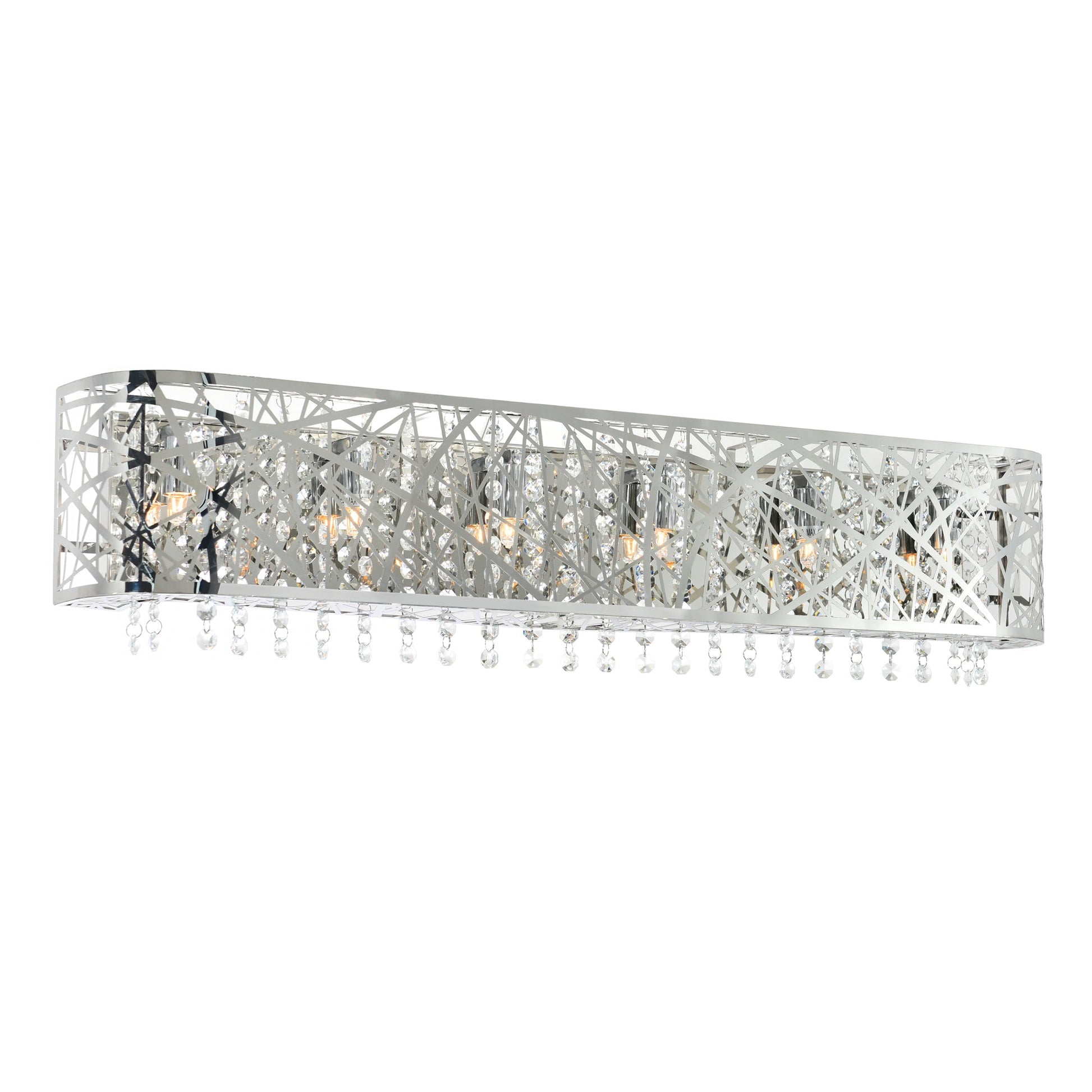 Eternity 6 Light 32in Chrome Vanity Light - CWI Lighting