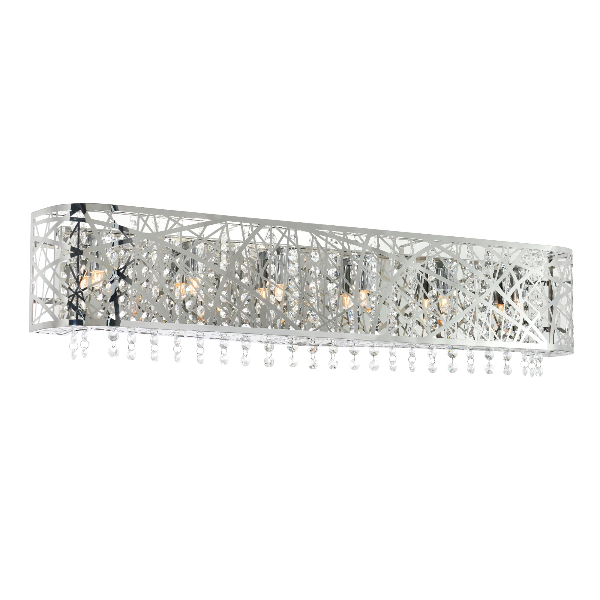 Eternity 6 Light 32in Chrome Vanity Light - CWI Lighting