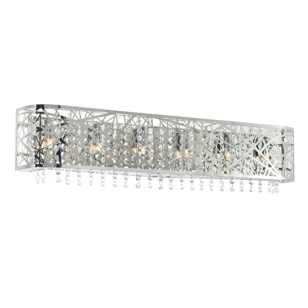 Eternity 6 Light 32in Chrome Vanity Light - CWI Lighting