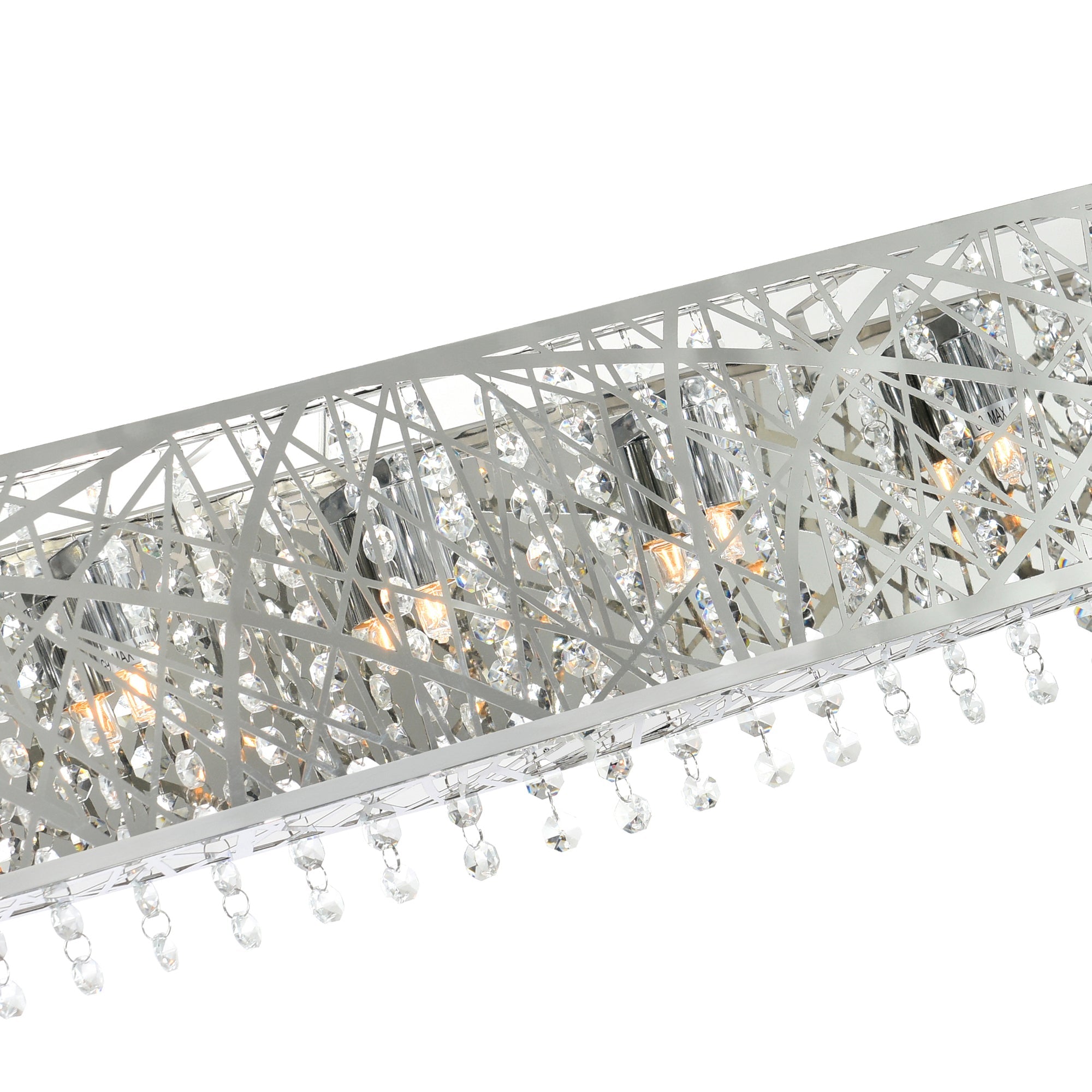 Eternity 6 Light 32in Chrome Vanity Light - CWI Lighting