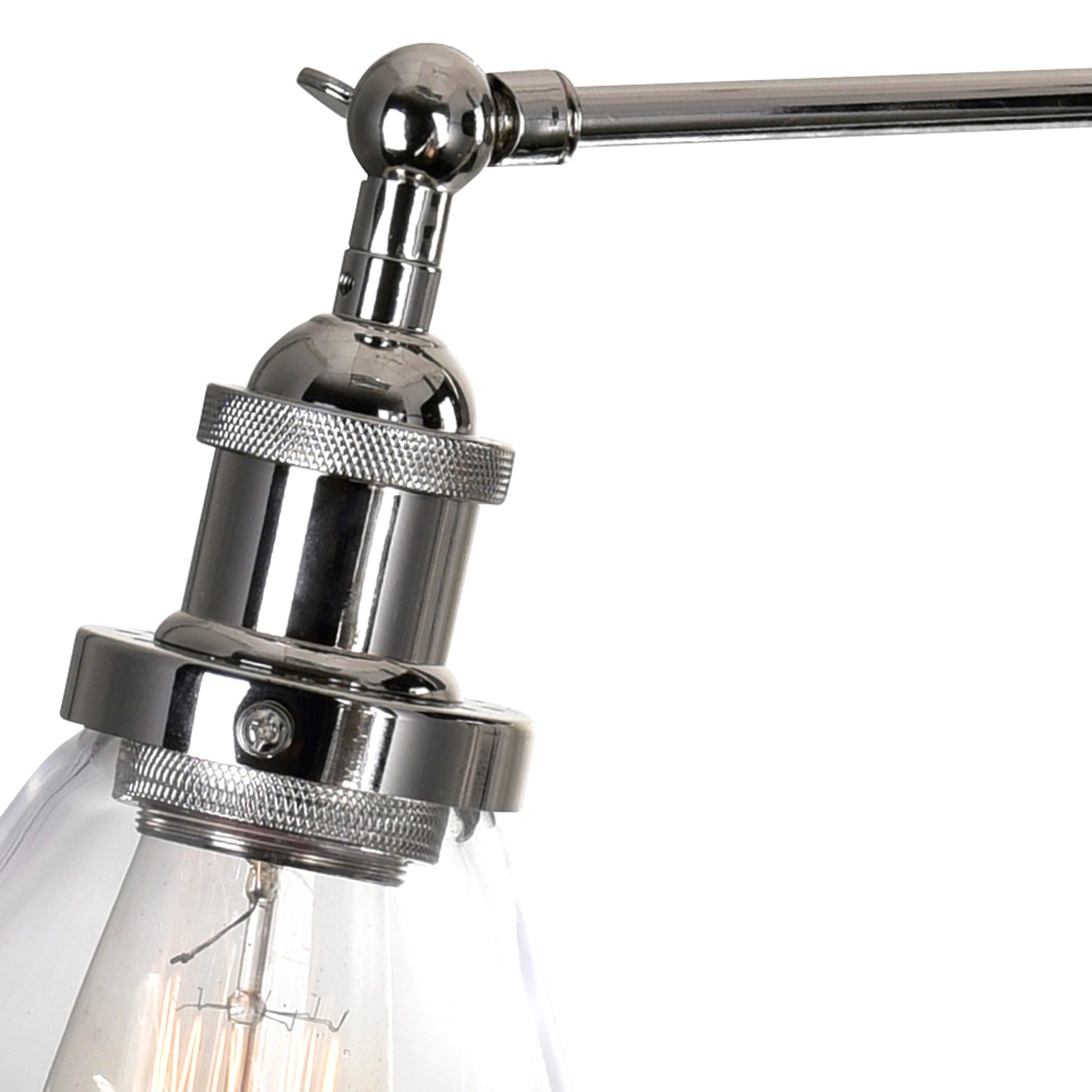 Eustis 1 Light 7in Polished Nickel Wall Sconce - CWI Lighting