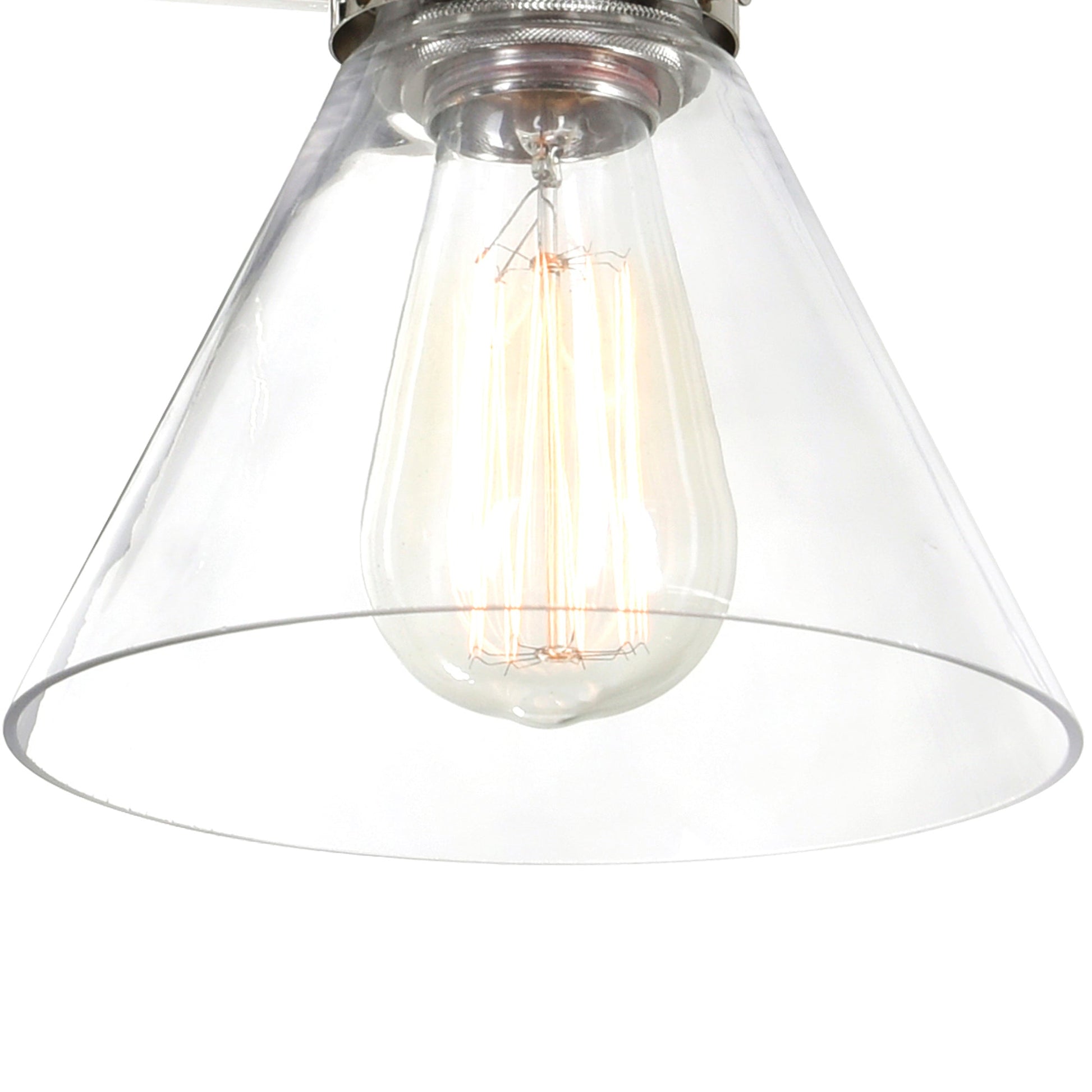 Eustis 1 Light 7in Polished Nickel Wall Sconce - CWI Lighting