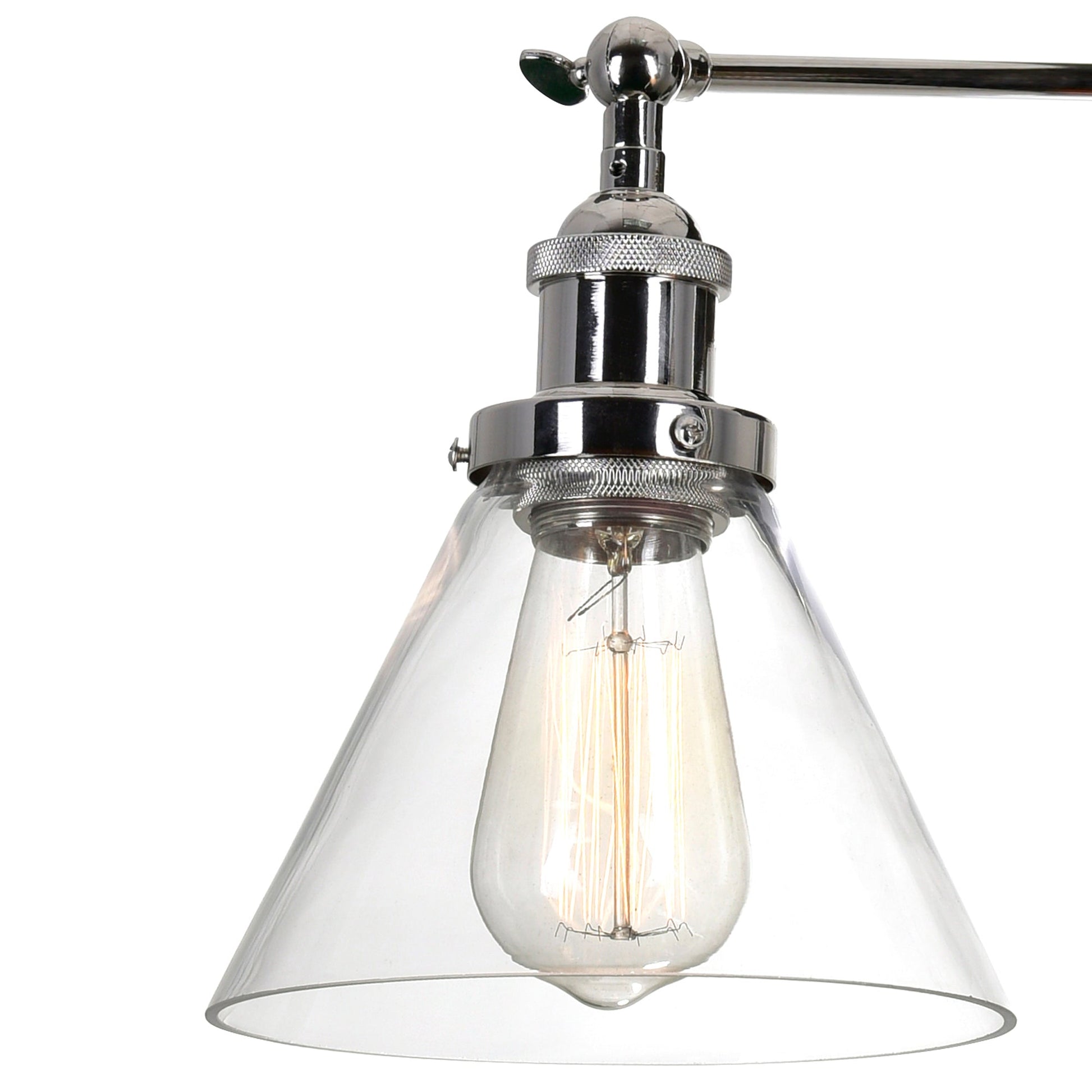 Eustis 1 Light 7in Polished Nickel Wall Sconce - CWI Lighting