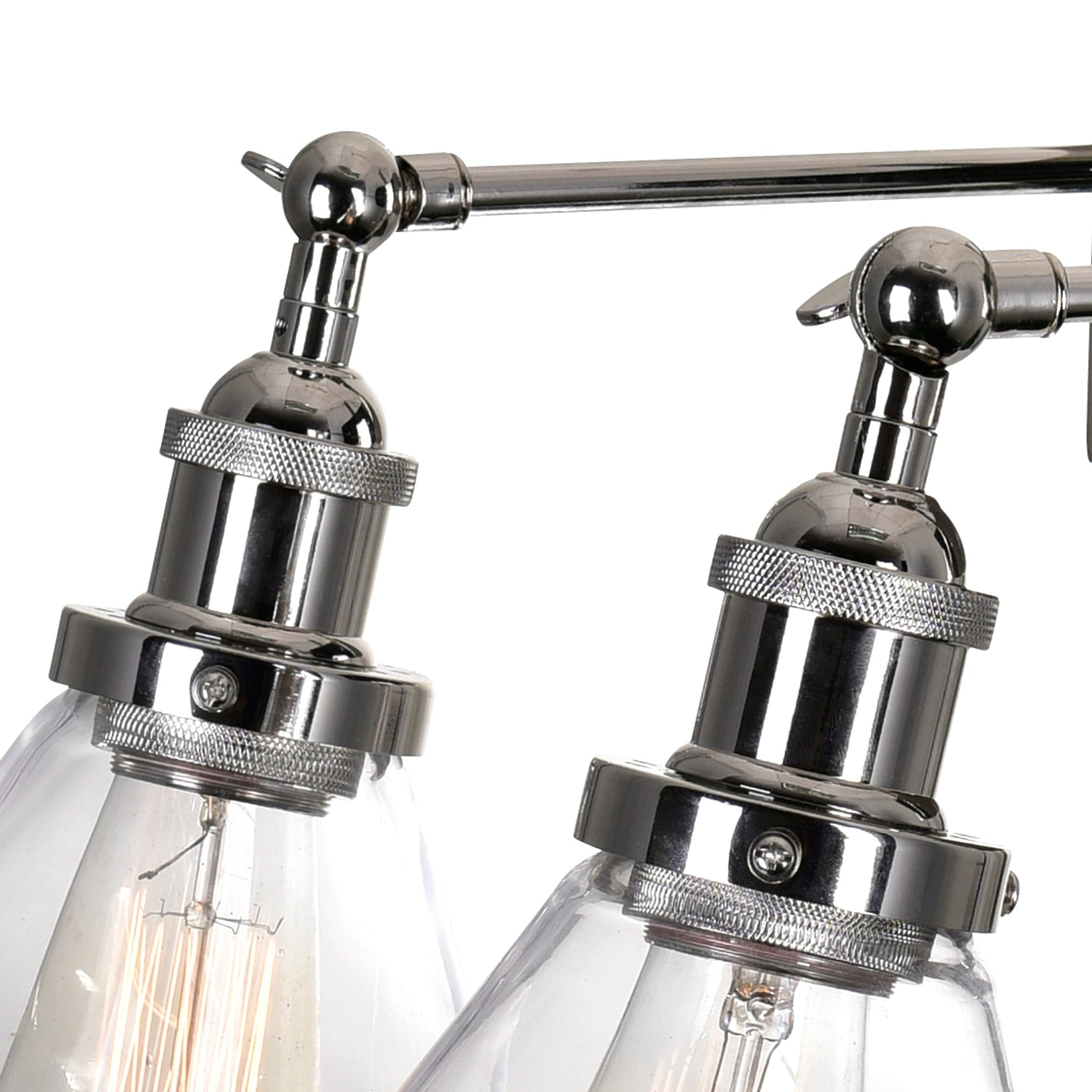 Eustis 3 Light 24in Polished Nickel Wall Sconce - CWI Lighting