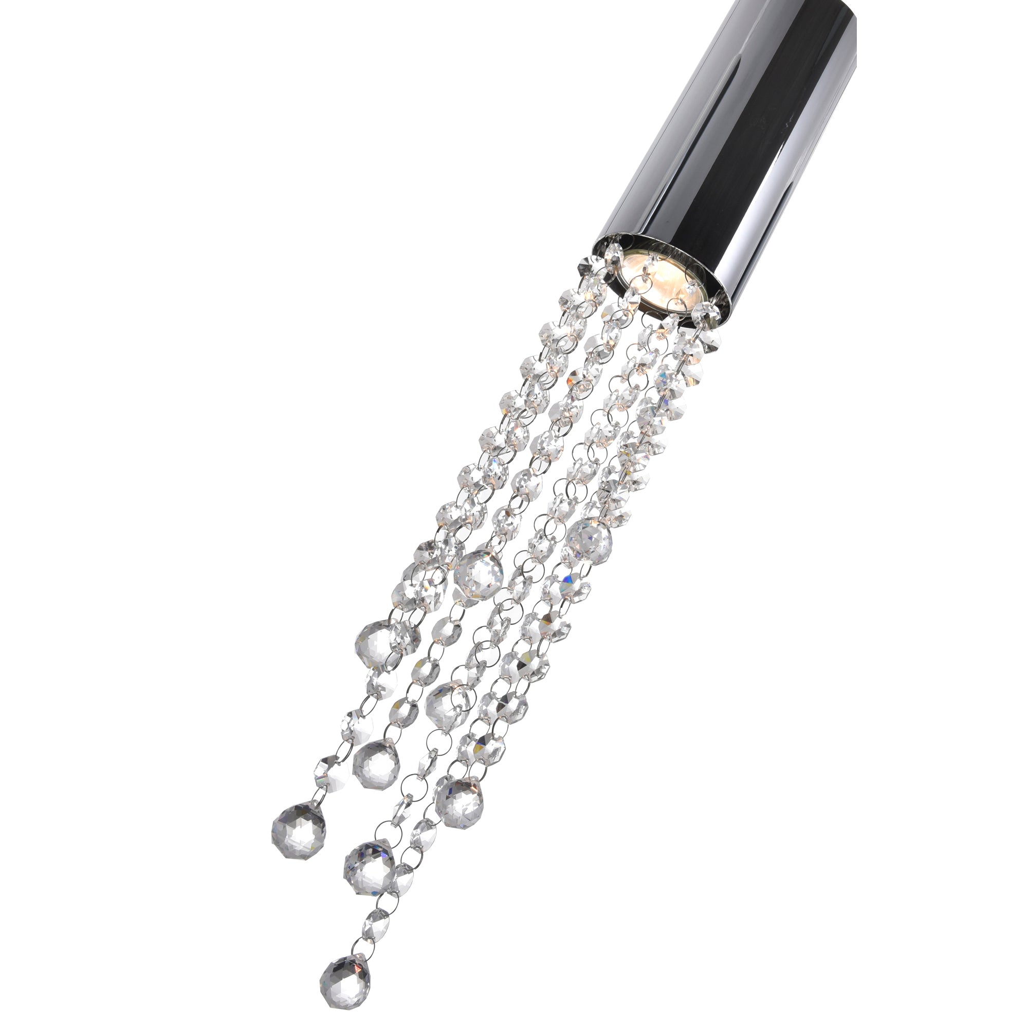 Extended 5 Light 40in Chrome Multi Light Pendant - CWI Lighting