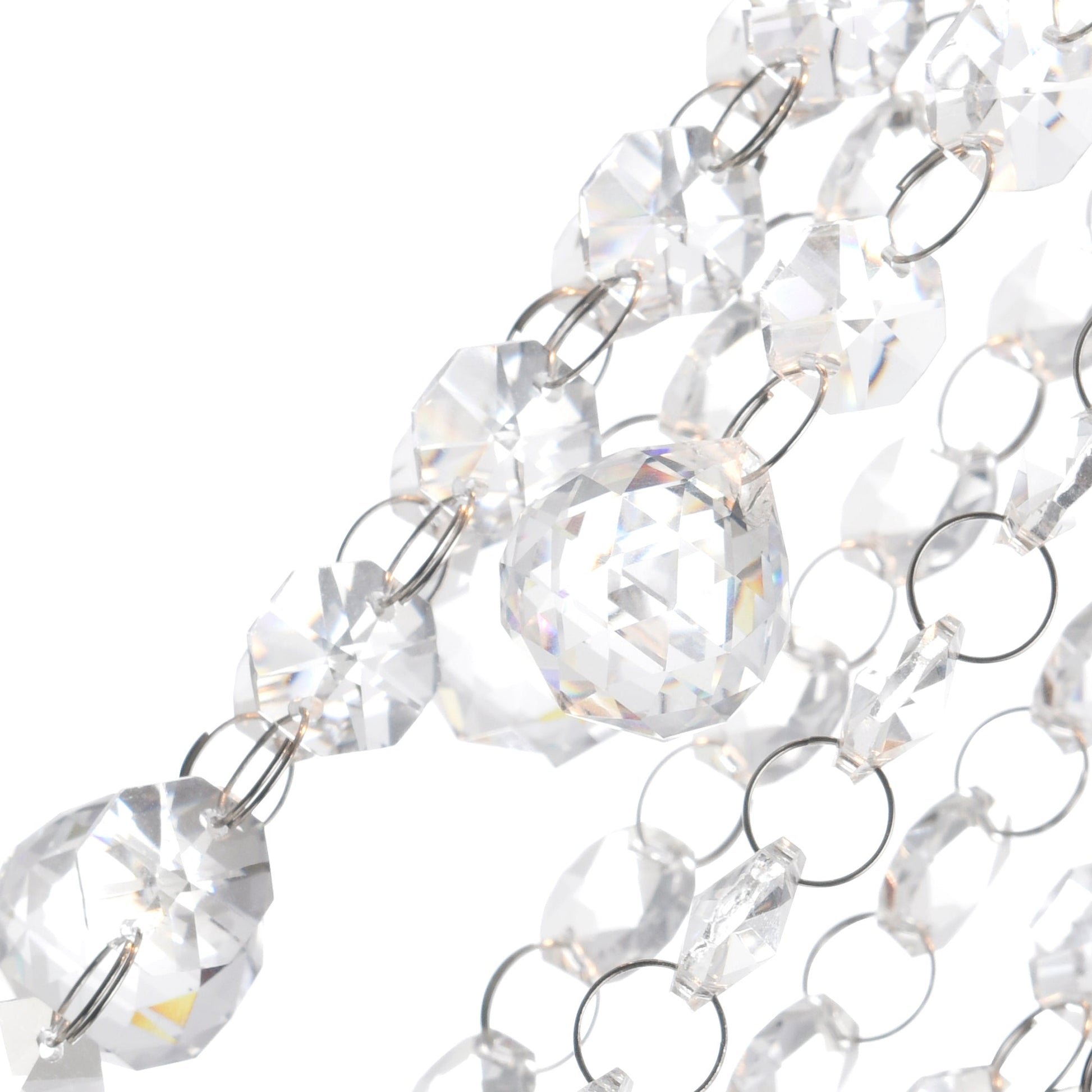 Extended 9 Light 20in Chrome Multi Light Pendant - CWI Lighting