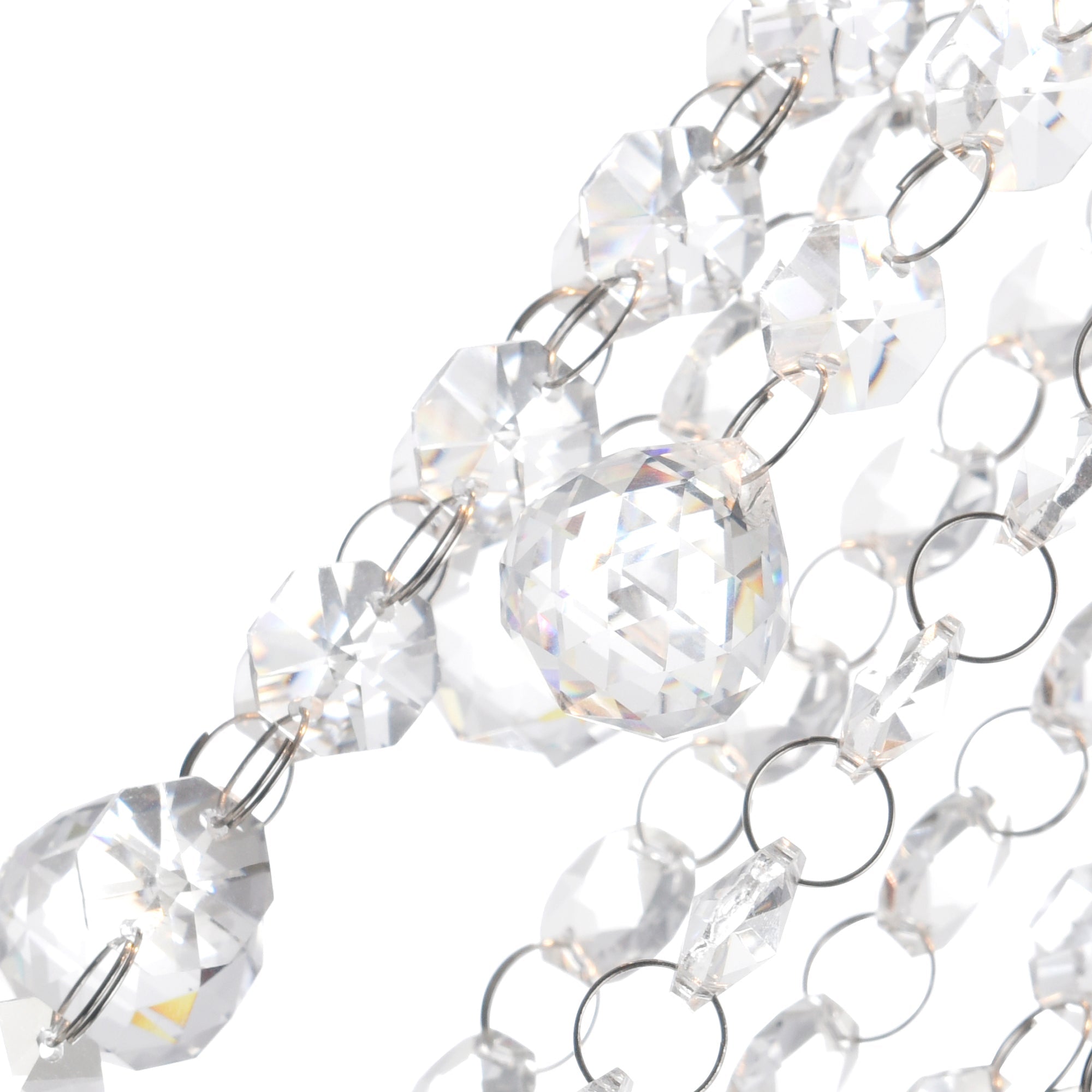 Extended 9 Light 20in Chrome Multi Light Pendant - CWI Lighting