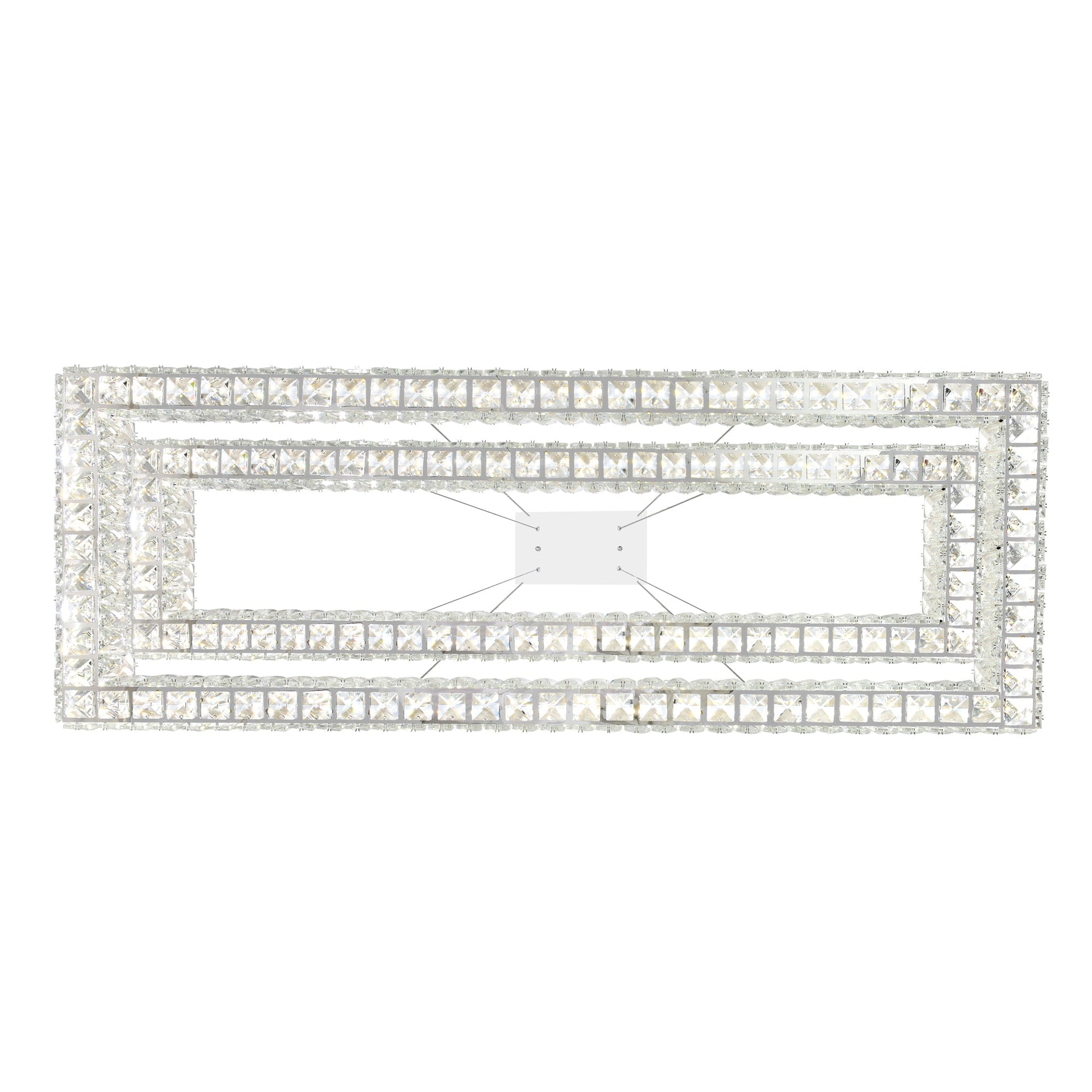 Felicity Integrated LED 2 - Tier Chrome Chandelier - CWI Lighting