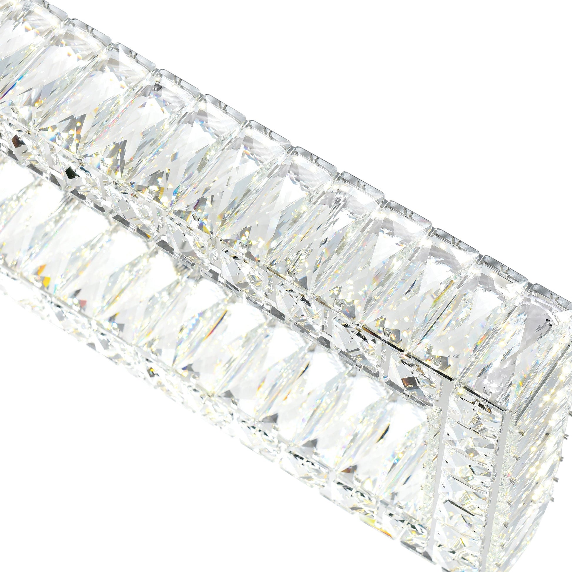 Felicity Integrated LED 44in Chrome Chandelier - CWI Lighting
