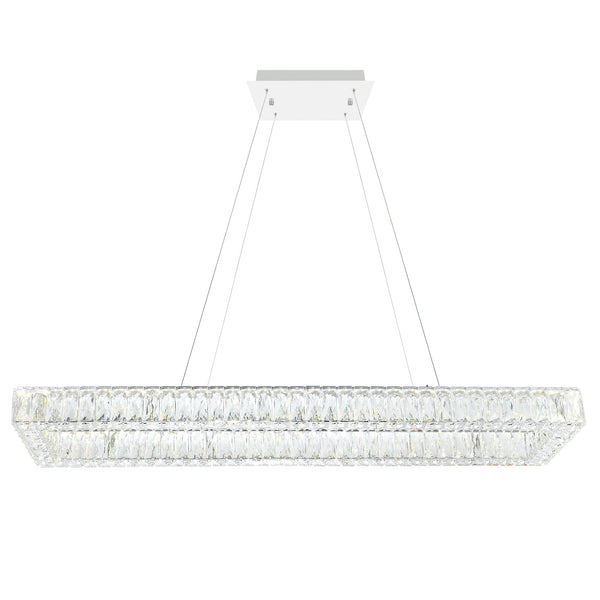 Felicity Integrated LED 44in Chrome Chandelier - CWI Lighting