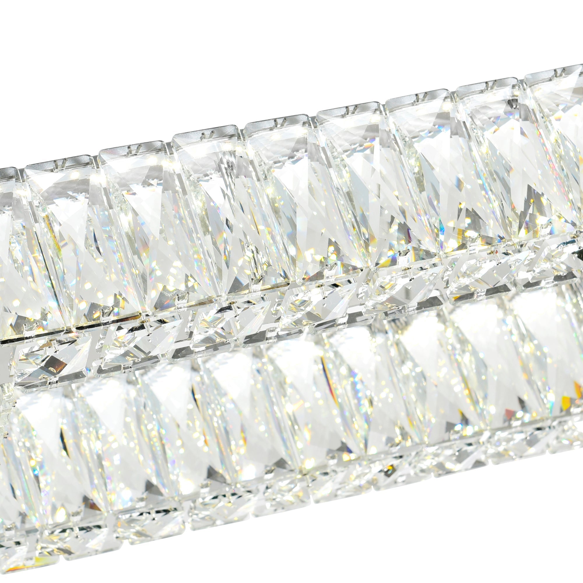 Felicity Integrated LED 52in Chrome Chandelier - CWI Lighting