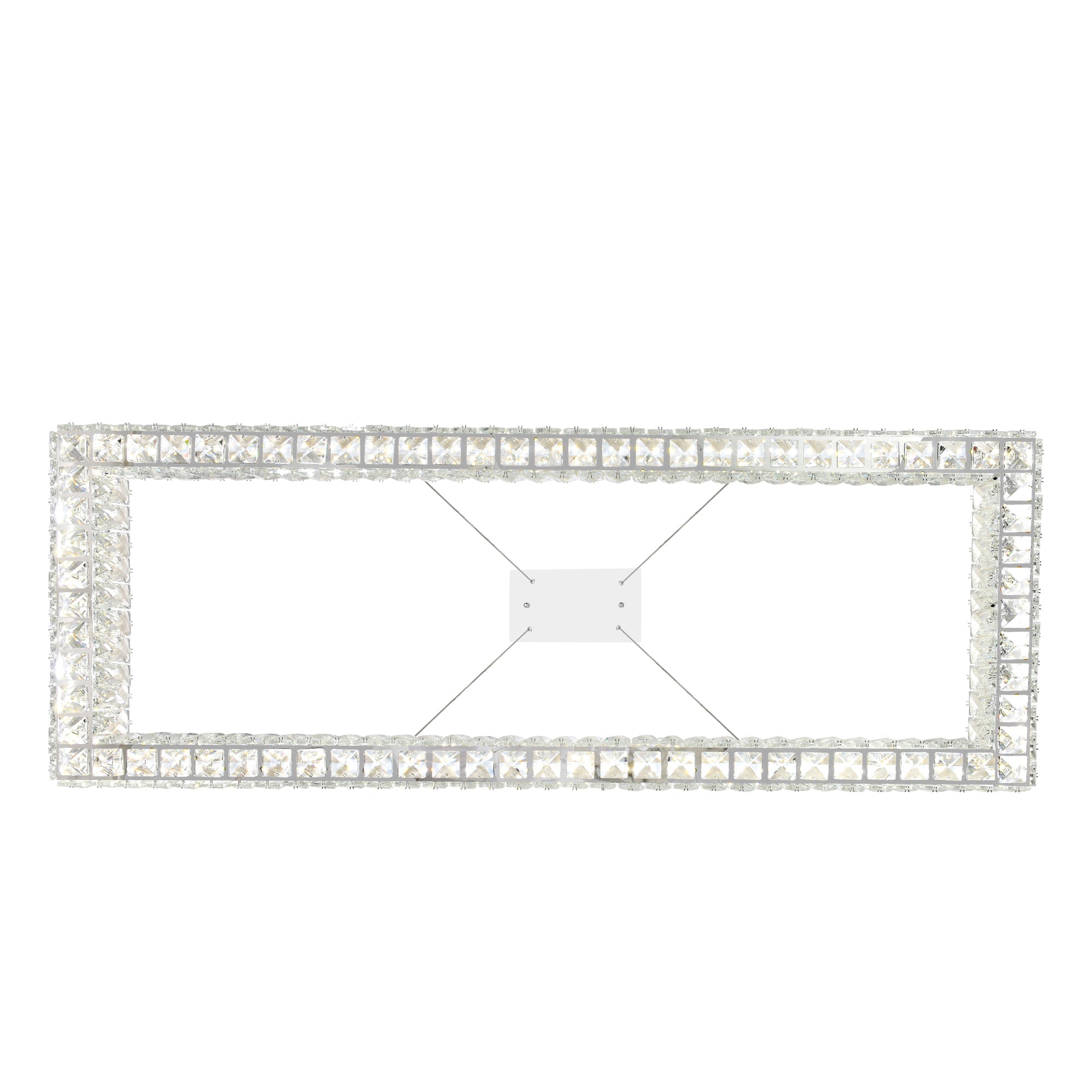 Felicity Integrated LED 52in Chrome Chandelier - CWI Lighting