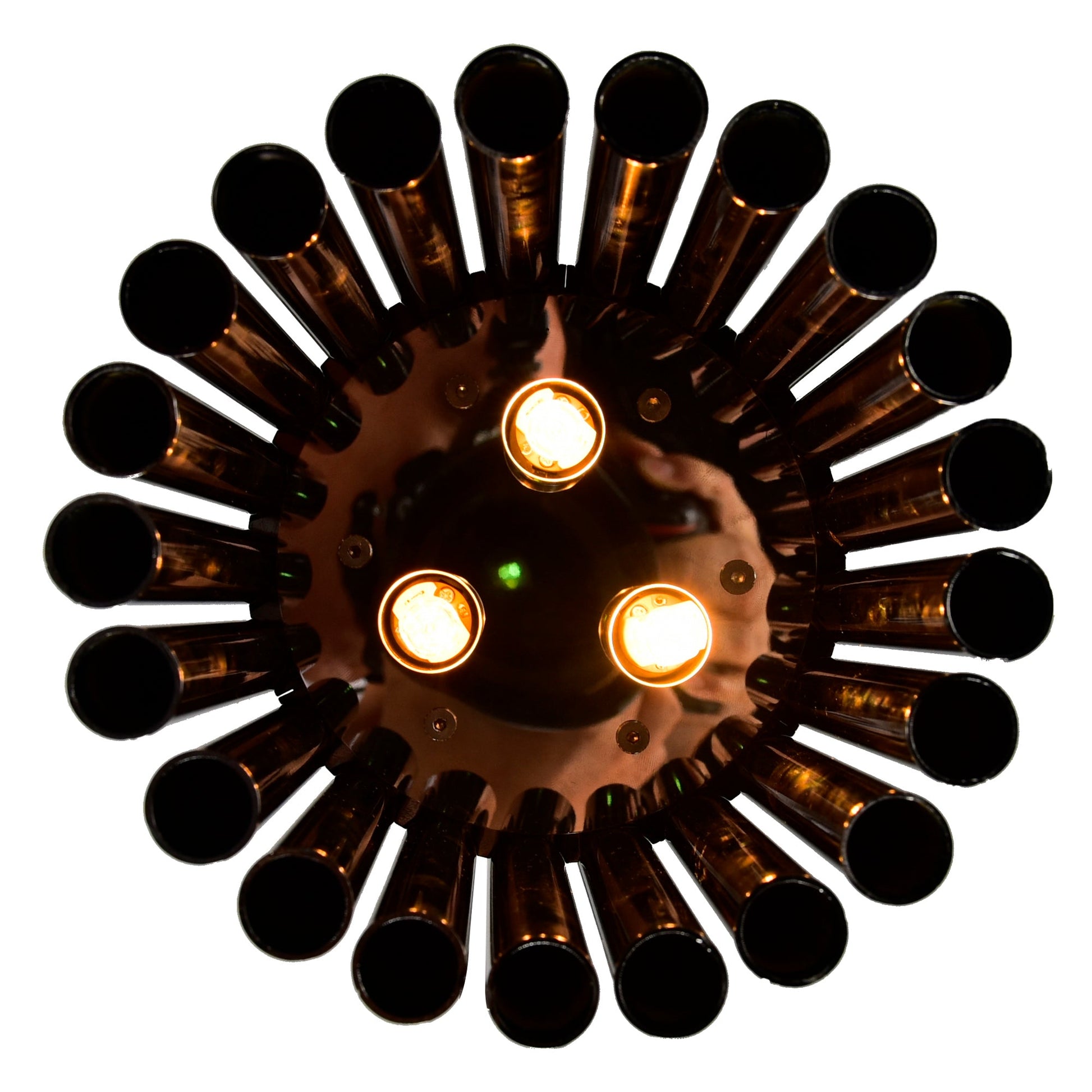 Fermont 6 Light Satin Nickel and Pearl Black Mini Pendant - CWI Lighting