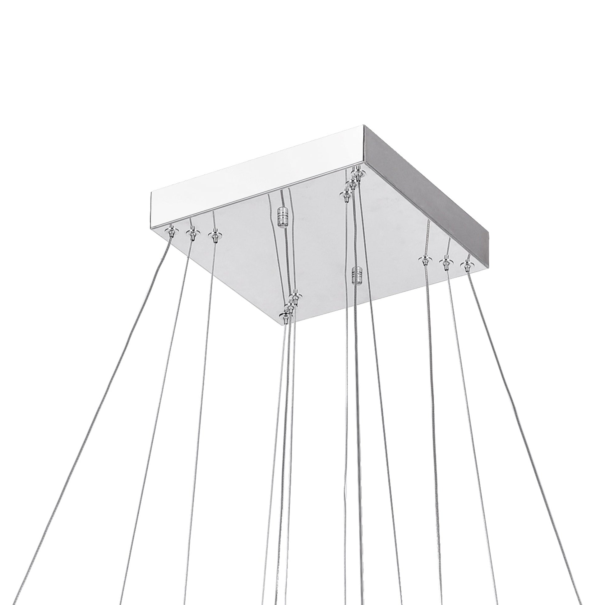 Florence Integrated LED 3 - Tier Chrome Chandelier - CWI Lighting