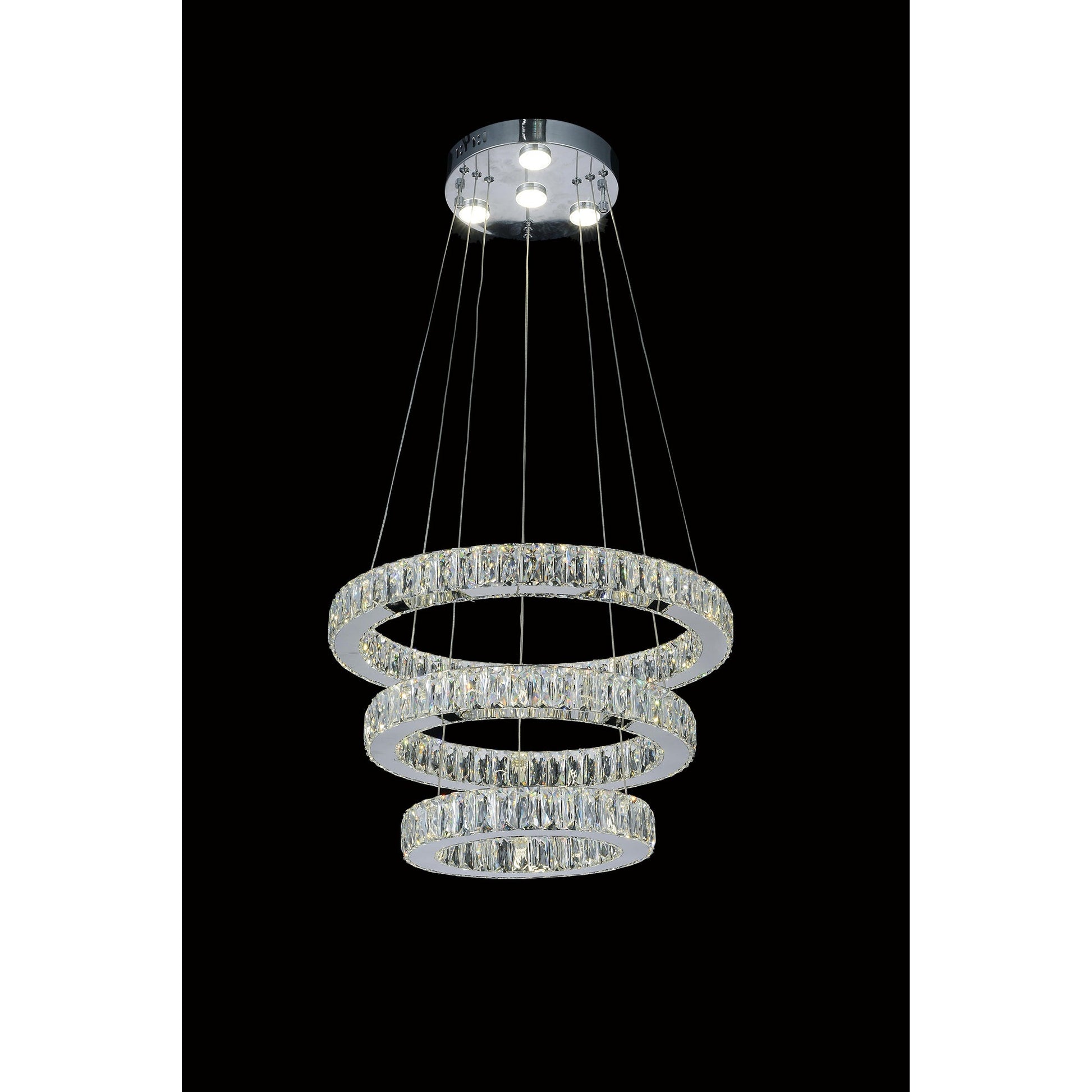 Florence LED Chandelier With Chrome Finish - CWI Lighting