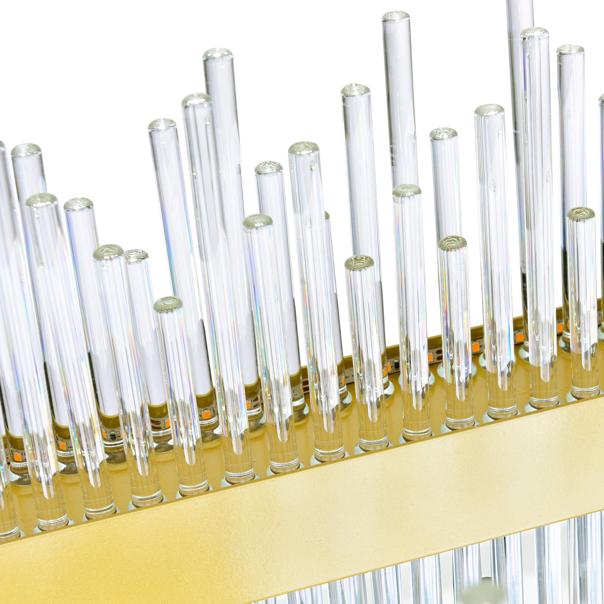 Genevieve Integrated LED 39in Medallion Gold Chandelier - CWI Lighting