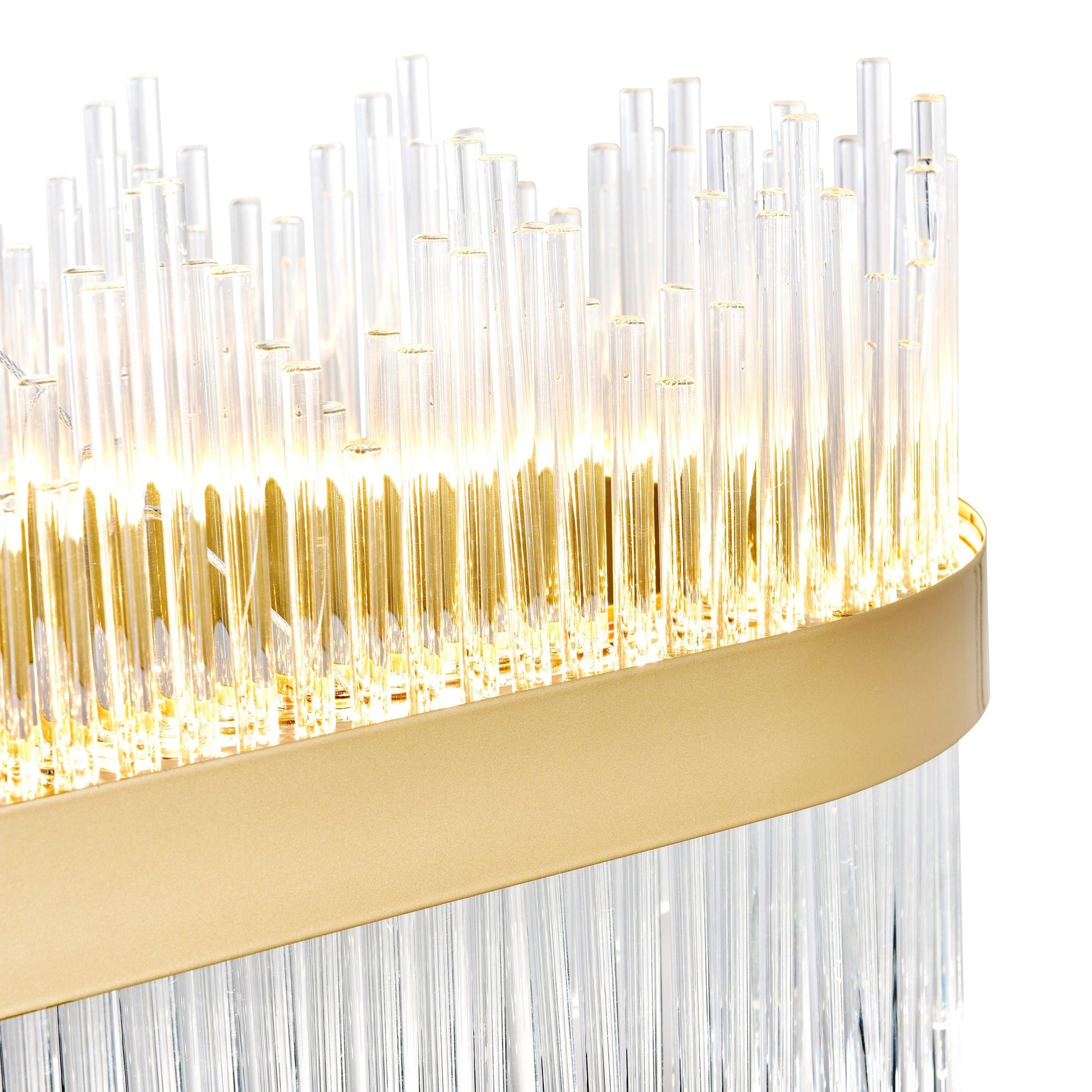 Genevieve Integrated LED 47in Medallion Gold Chandelier - CWI Lighting