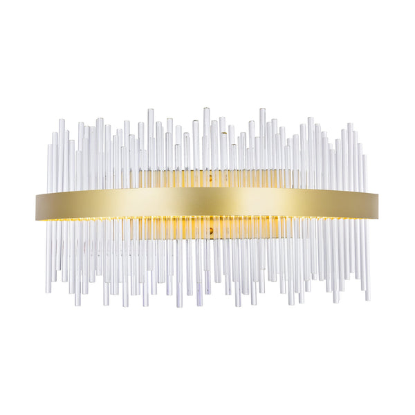 Genevieve Integrated LED Vanity Light With Medallion Gold Finish - CWI Lighting