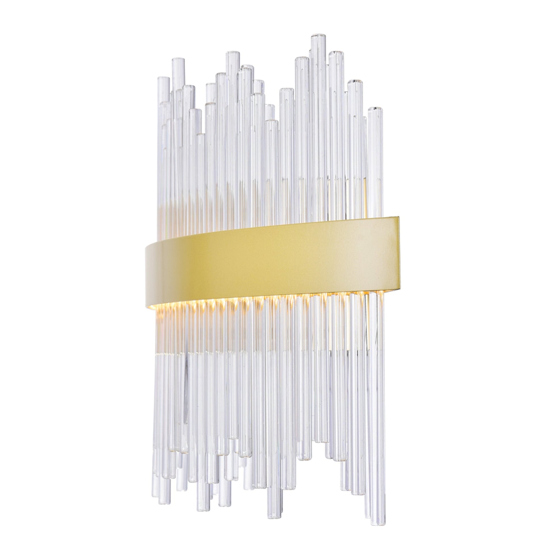 Genevieve Integrated LED Vanity Light With Medallion Gold Finish - CWI Lighting
