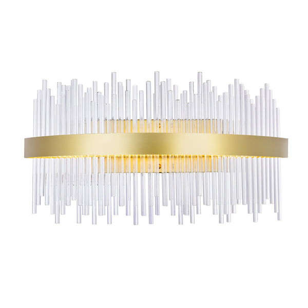 Genevieve Integrated LED Vanity Light With Medallion Gold Finish - CWI Lighting