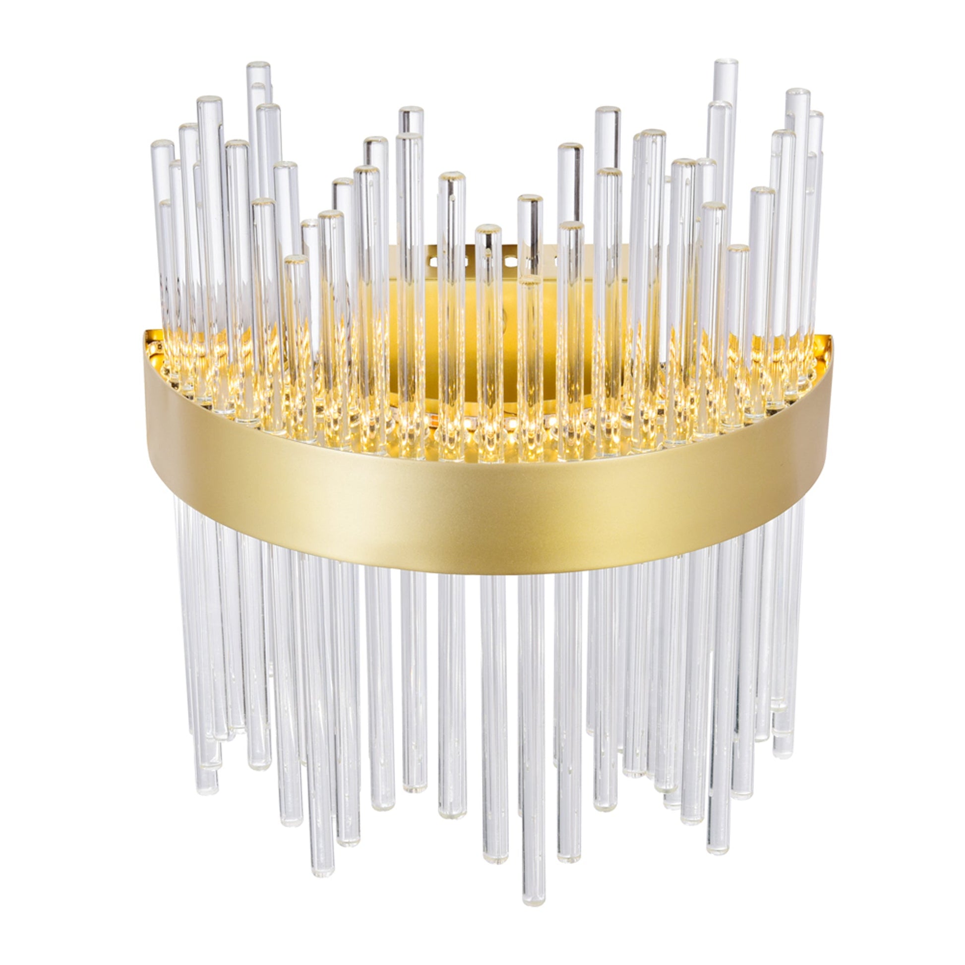 Genevieve LED Wall Sconce With Medallion Gold Finish - CWI Lighting