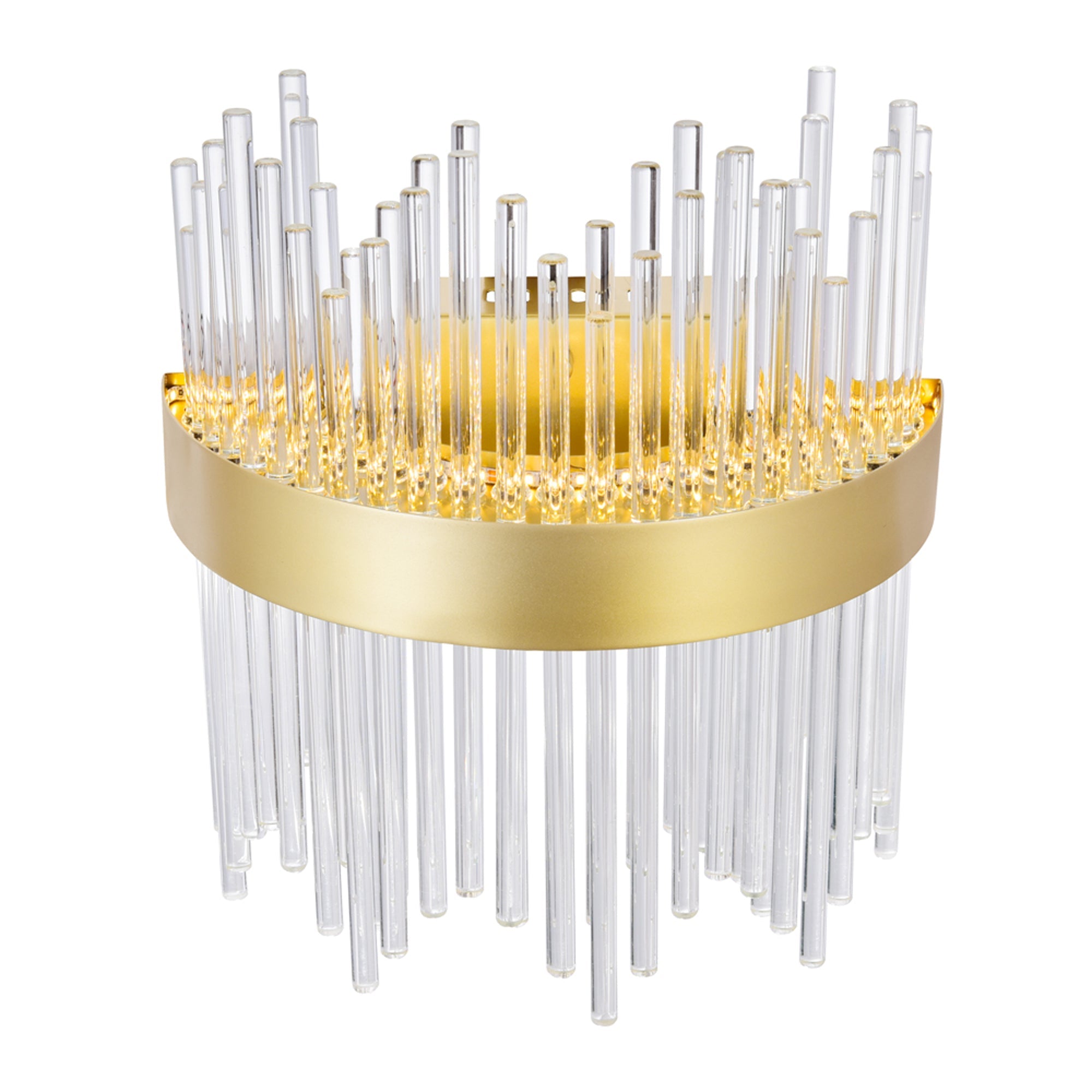 Genevieve LED Wall Sconce With Medallion Gold Finish - CWI Lighting