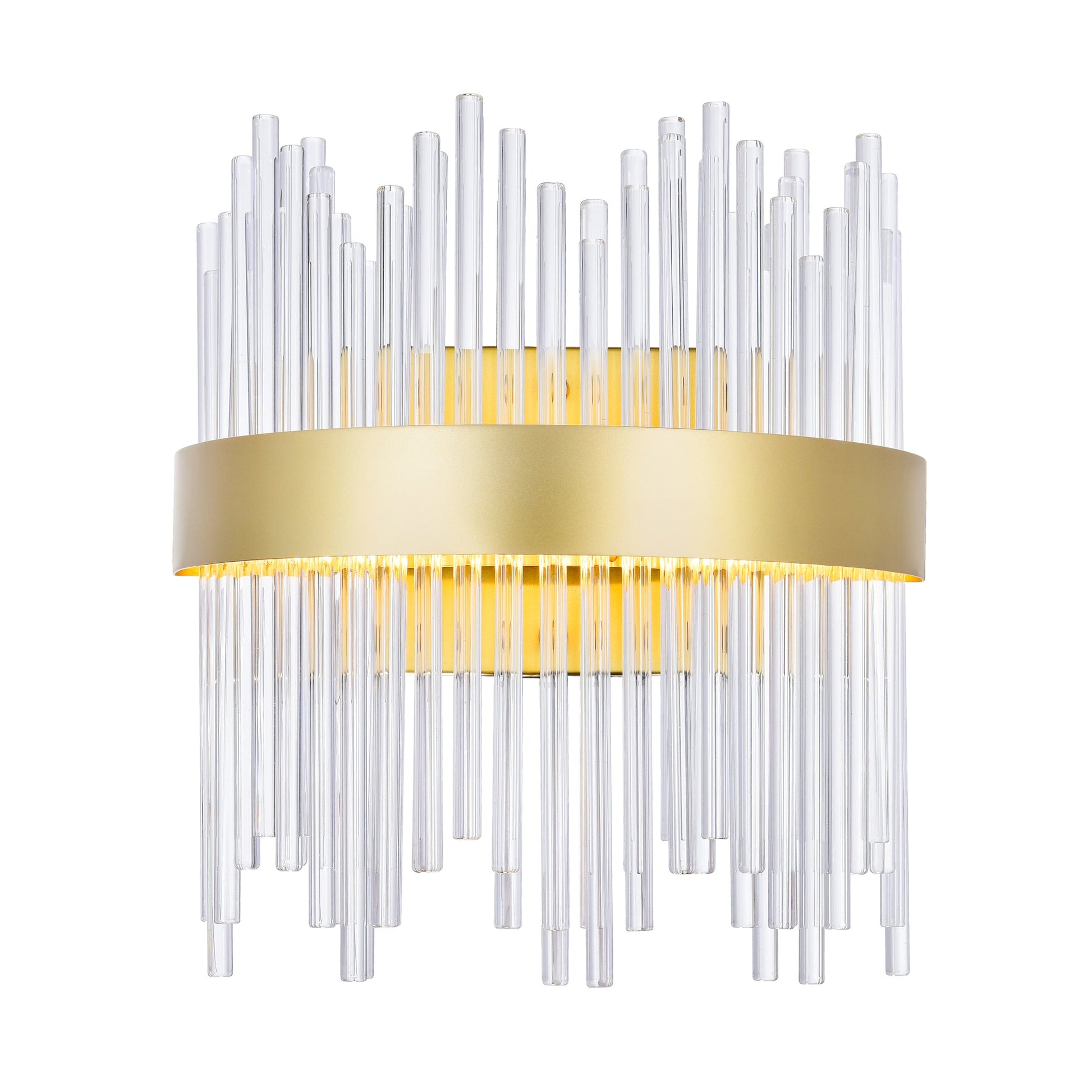 Genevieve LED Wall Sconce With Medallion Gold Finish - CWI Lighting