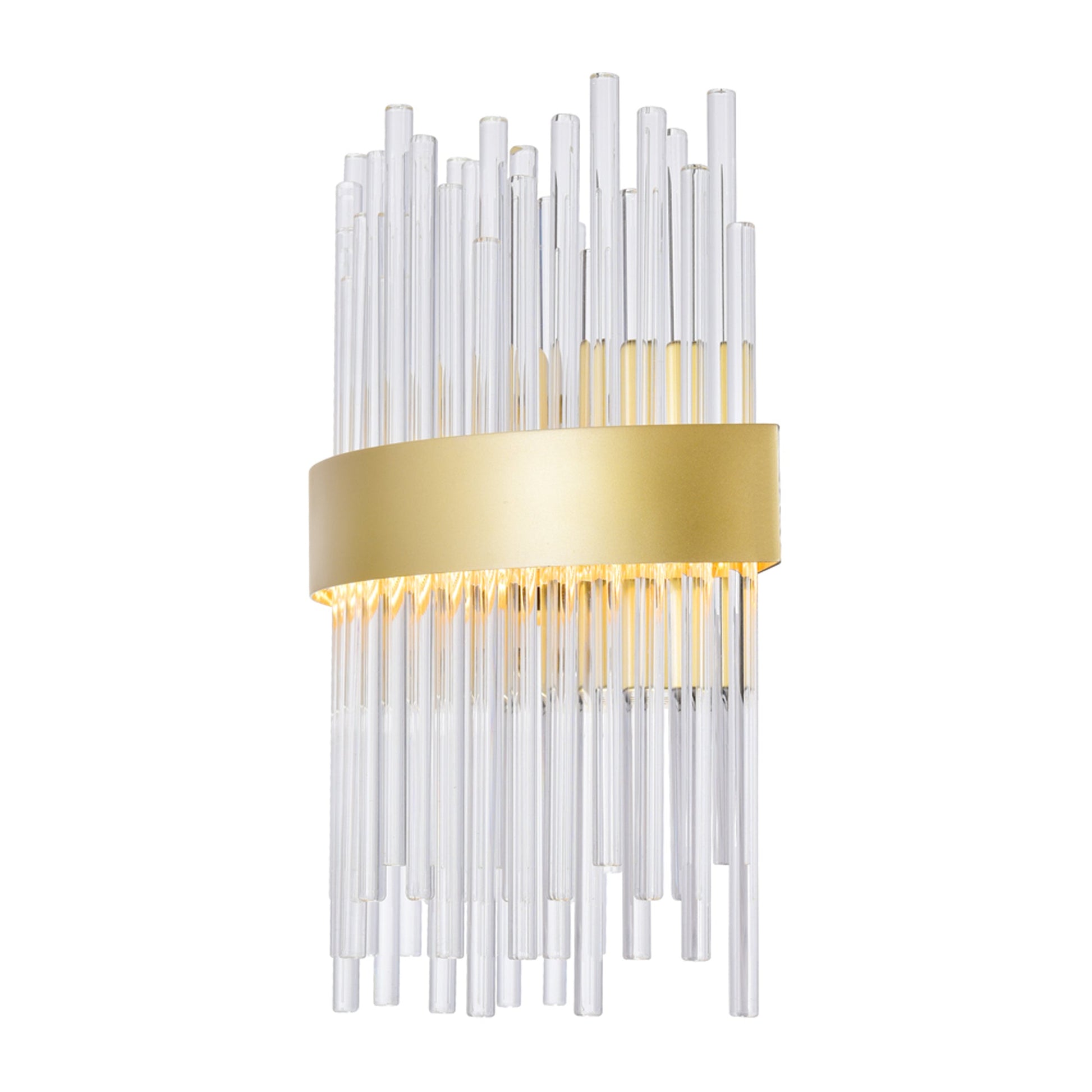 Genevieve LED Wall Sconce With Medallion Gold Finish - CWI Lighting
