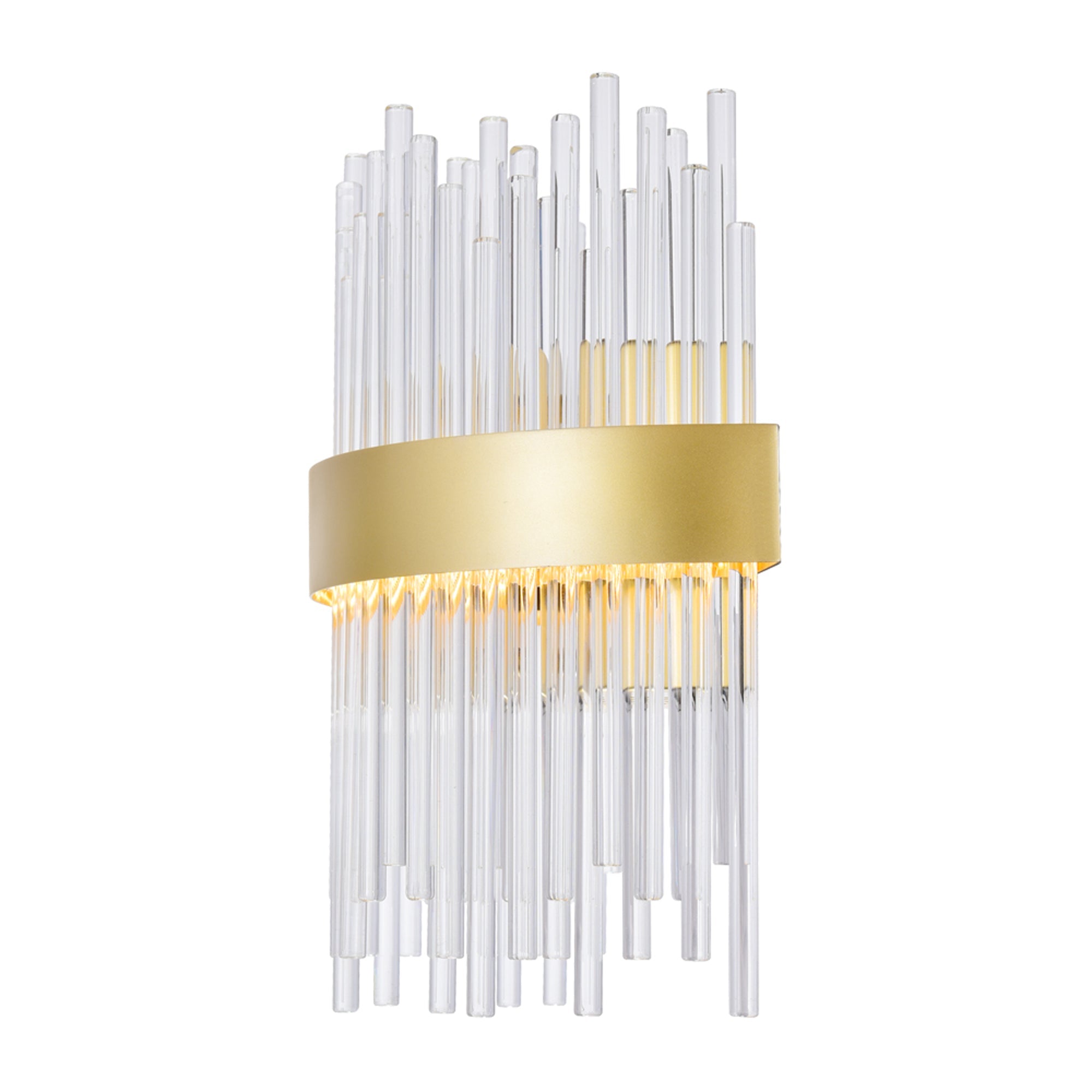 Genevieve LED Wall Sconce With Medallion Gold Finish - CWI Lighting