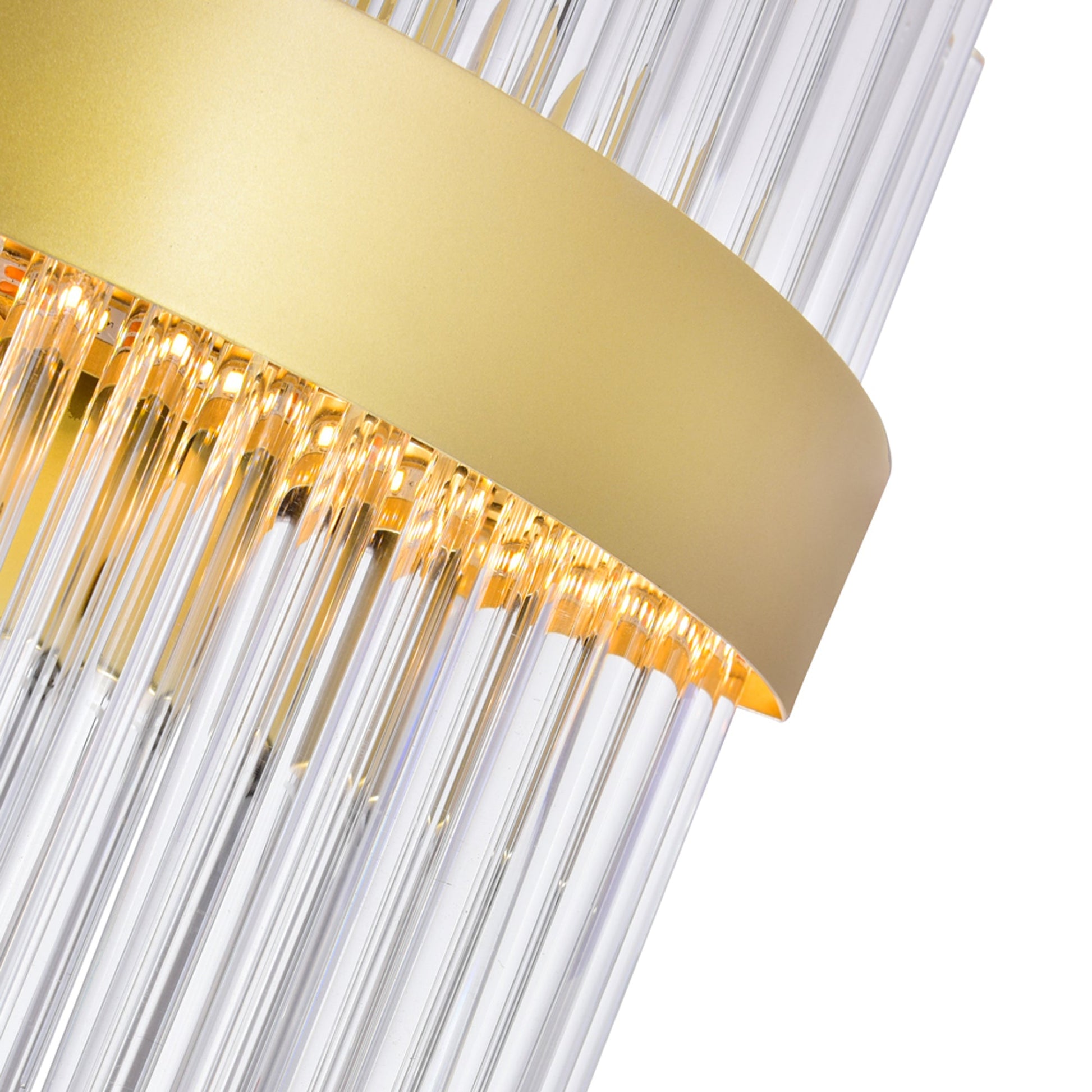 Genevieve LED Wall Sconce With Medallion Gold Finish - CWI Lighting