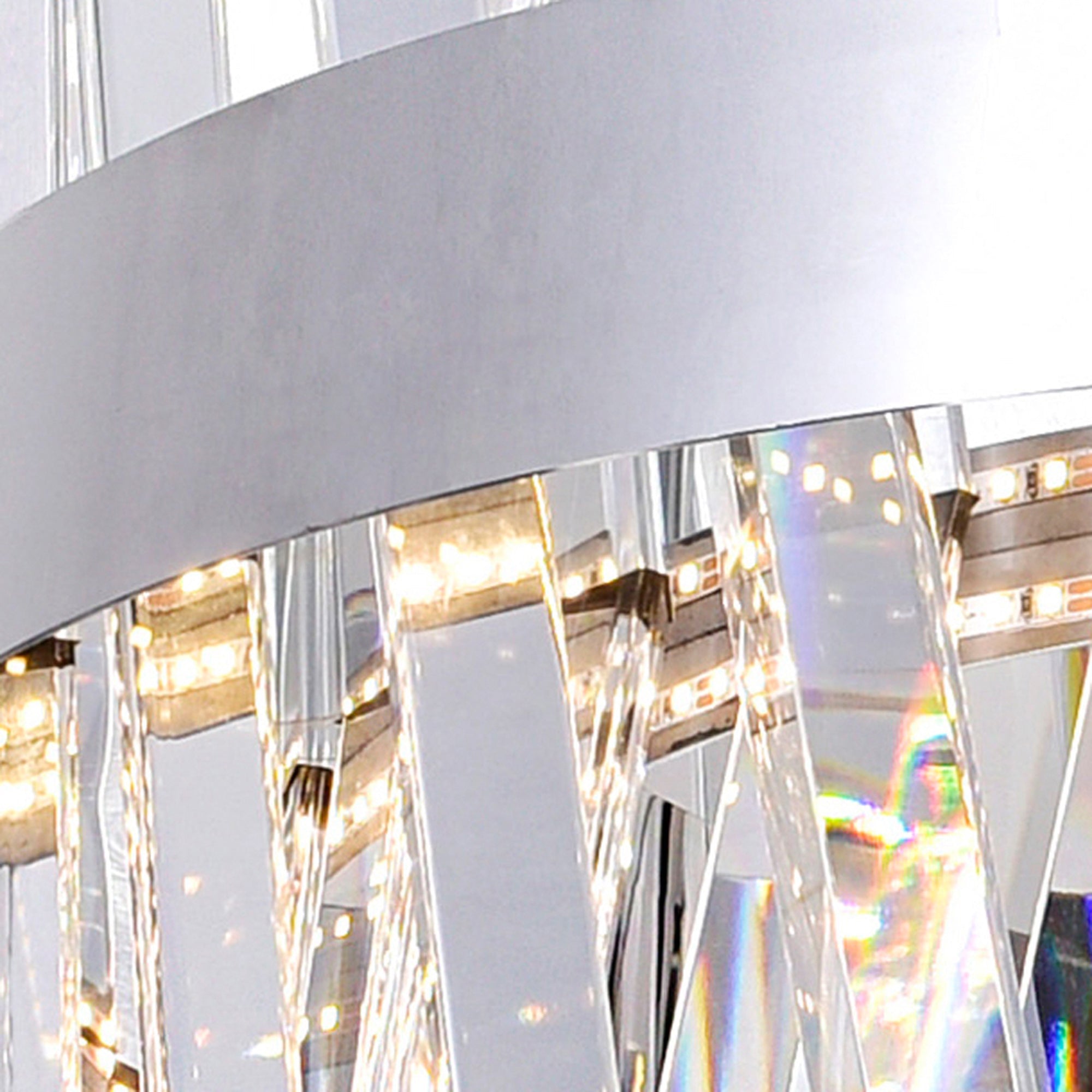 Glace LED Chandelier With Chrome Finish - CWI Lighting