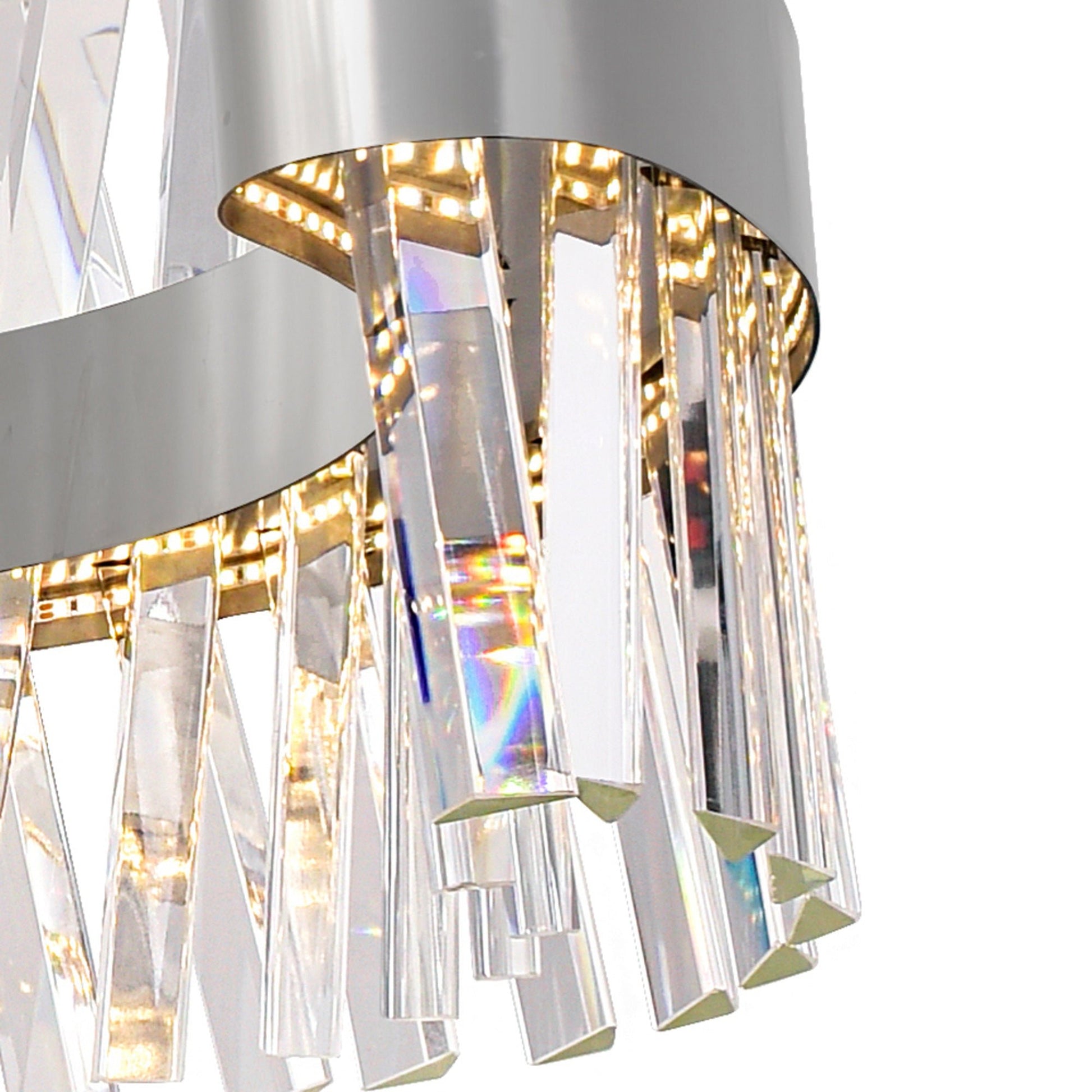 Glace LED Chandelier With Chrome Finish - CWI Lighting