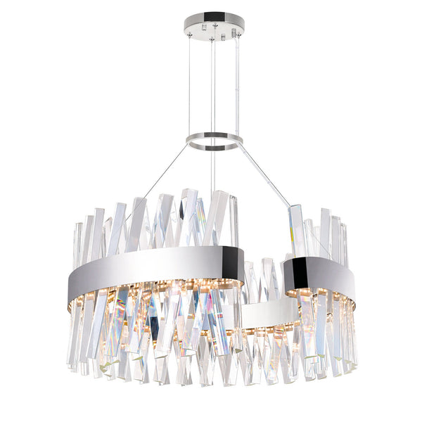 Glace LED Chandelier With Chrome Finish - CWI Lighting