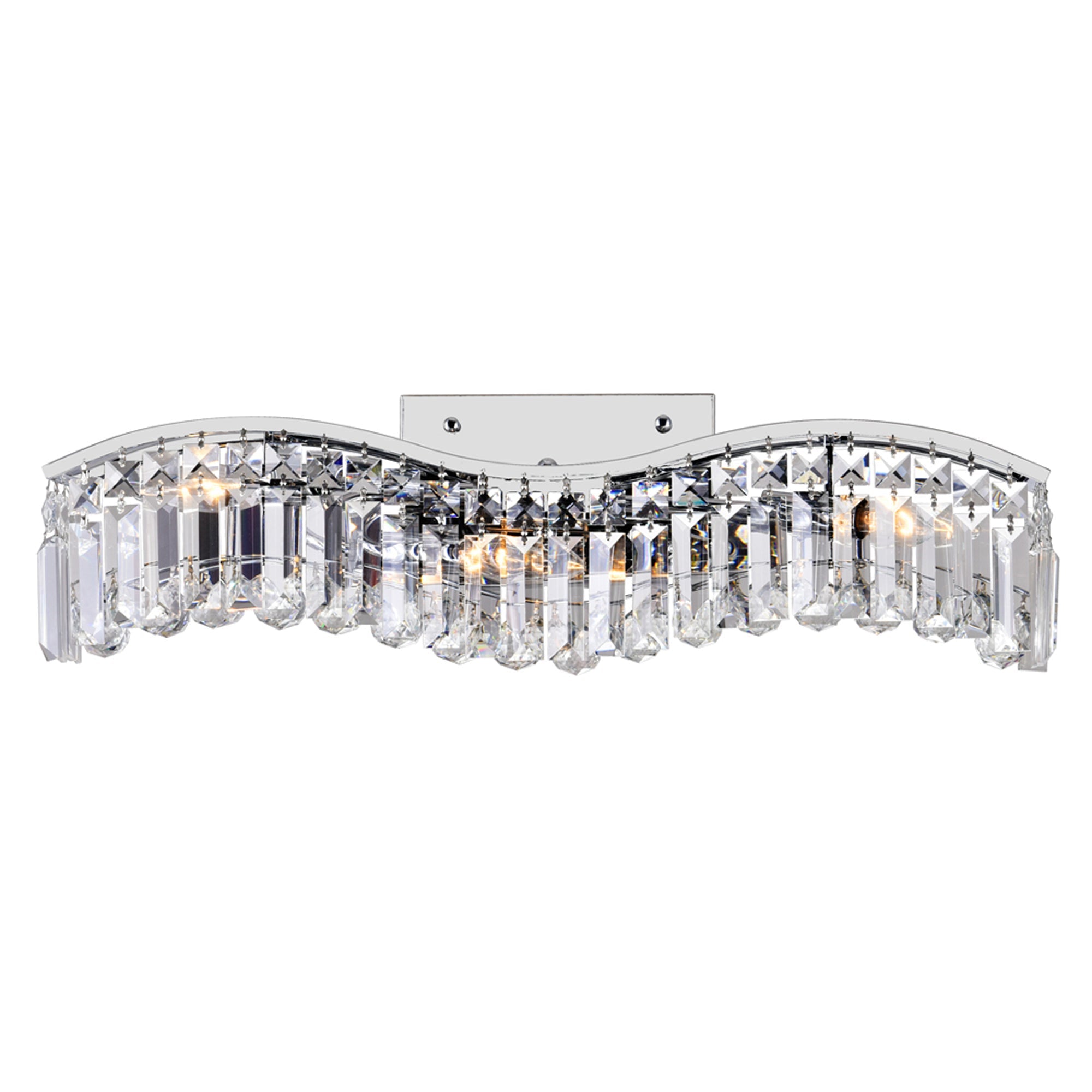 Glamorous 3 Light Vanity Light With Chrome Finish - CWI Lighting
