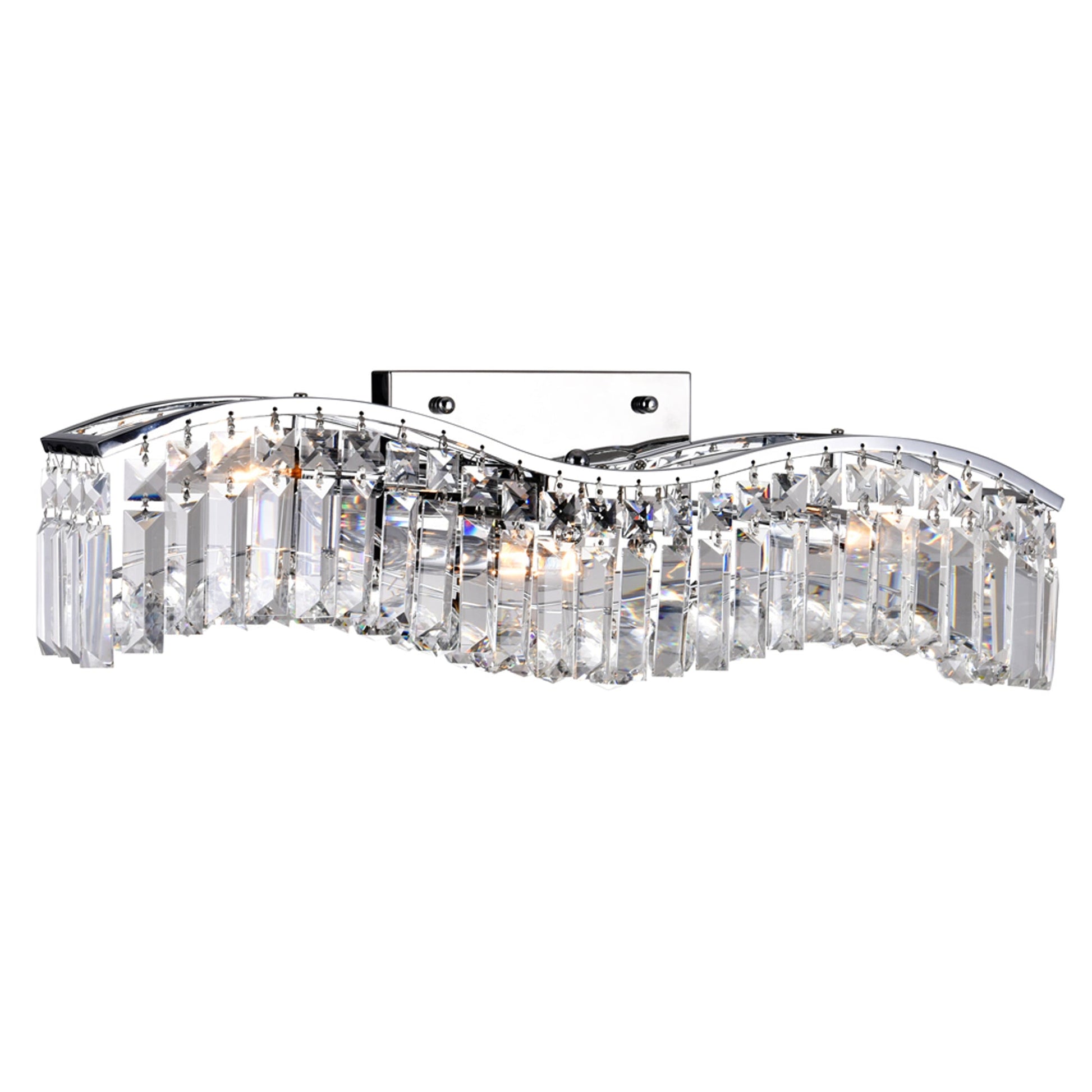 Glamorous 3 Light Vanity Light With Chrome Finish - CWI Lighting