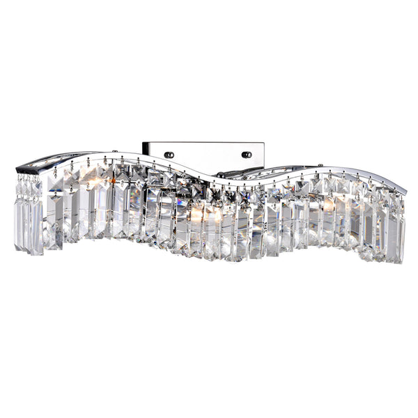 Glamorous 3 Light Vanity Light With Chrome Finish - CWI Lighting