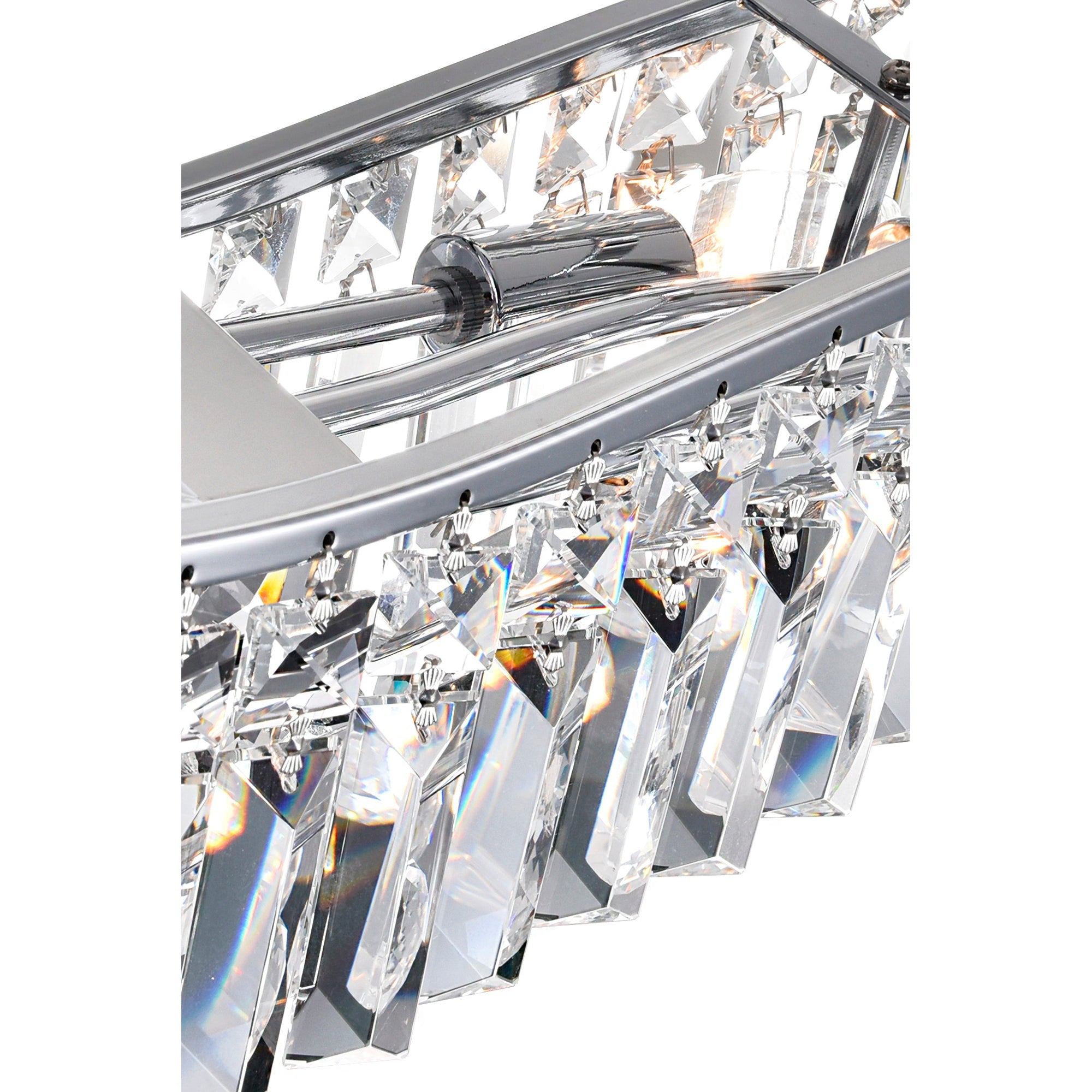 Glamorous 5 Light Down Chandelier With Chrome Finish - CWI Lighting