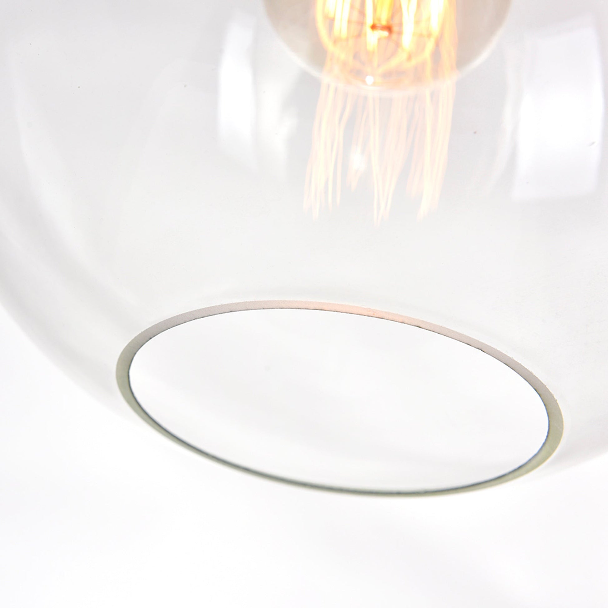 Glass 1 Light 10in Clear Down Mini Pendant - CWI Lighting
