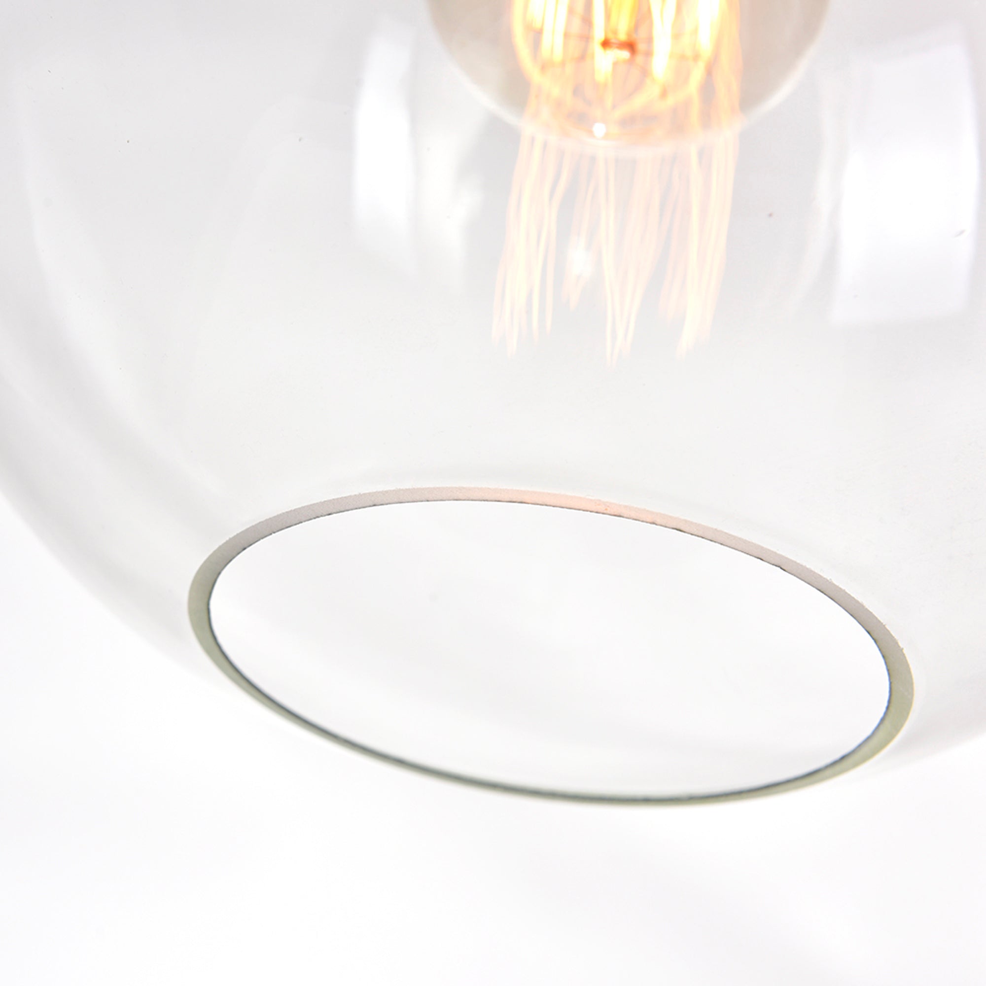 Glass 1 Light 10in Clear Down Mini Pendant - CWI Lighting