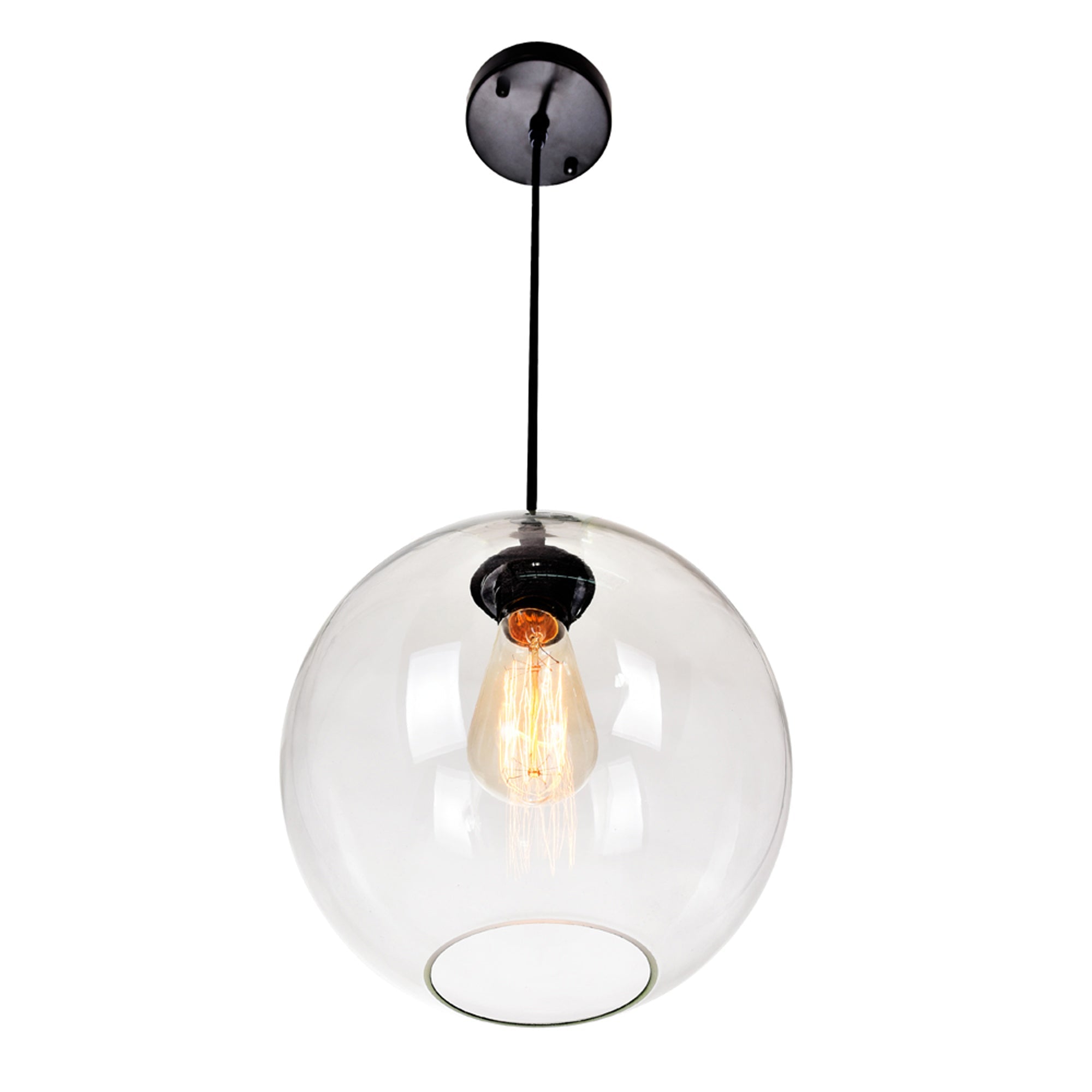 Glass 1 Light 10in Clear Down Mini Pendant - CWI Lighting