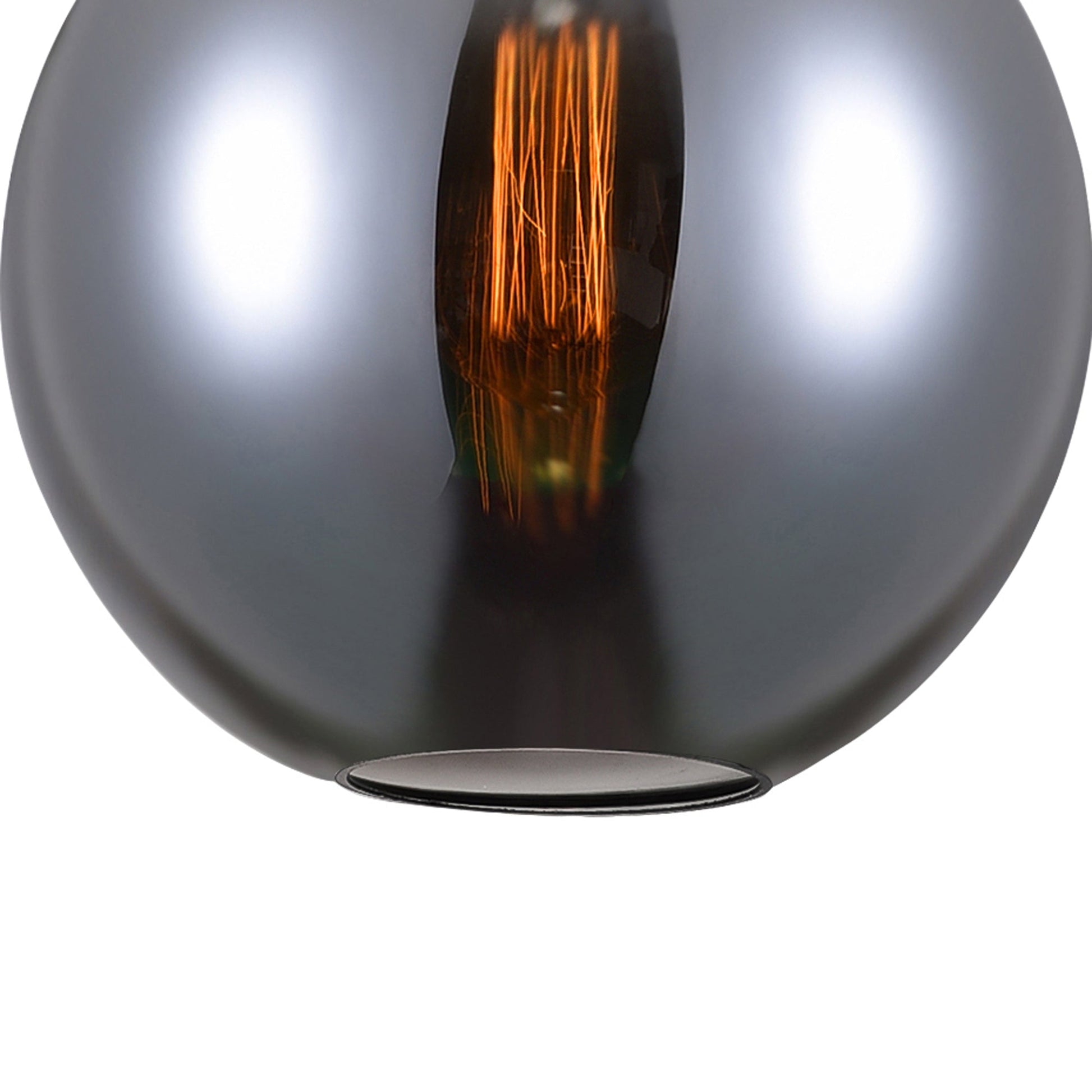 Glass 1 Light 10in Smoke Down Mini Pendant - CWI Lighting