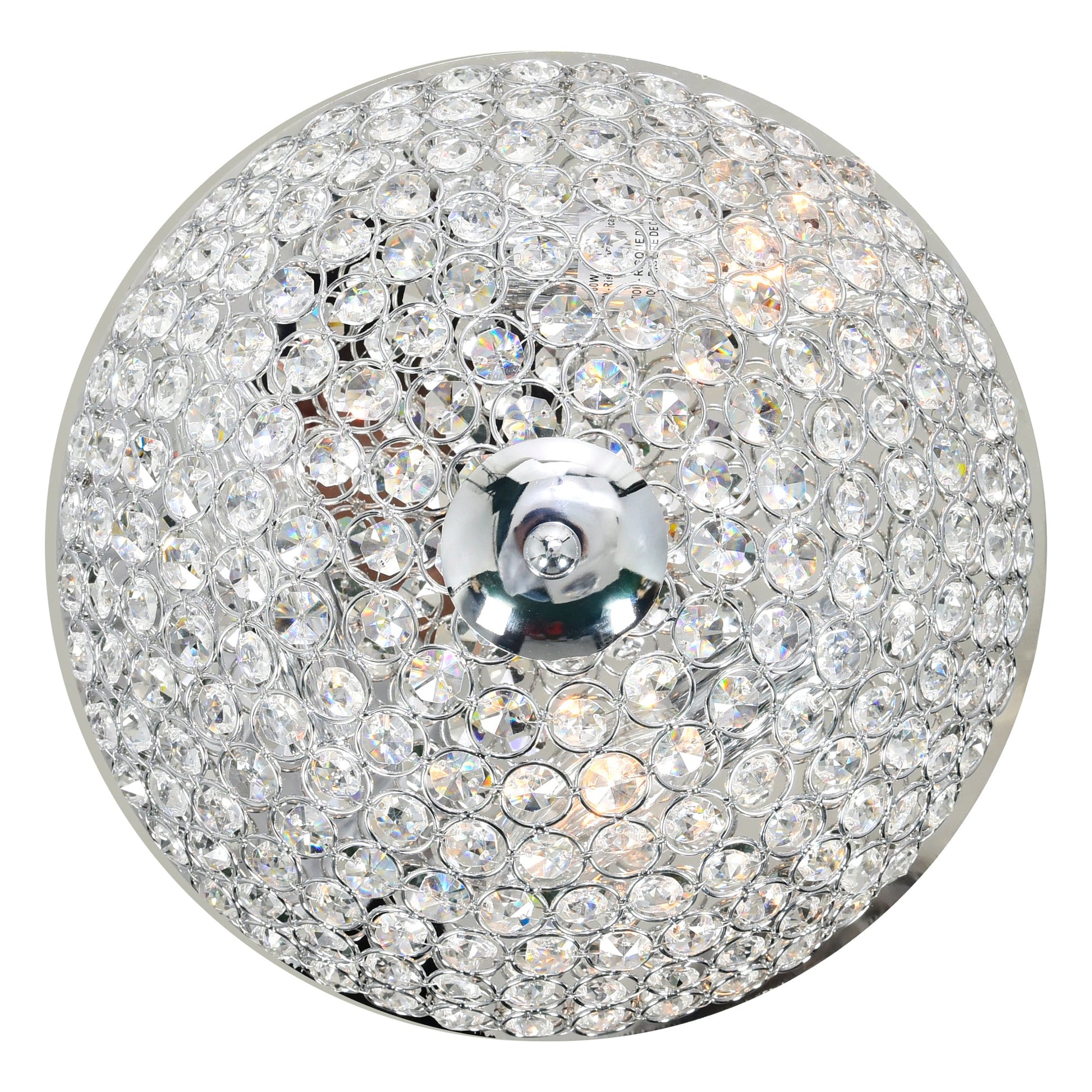 Globe 3 Light 12in Chrome Bowl Flush Mount - CWI Lighting