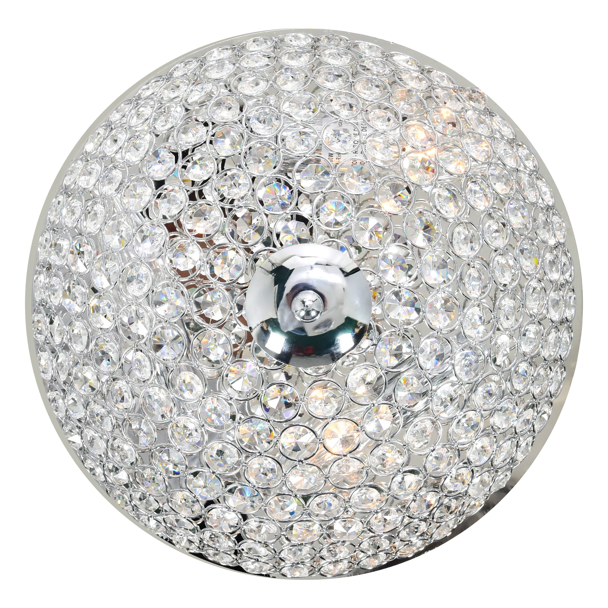 Globe 3 Light 12in Chrome Bowl Flush Mount - CWI Lighting